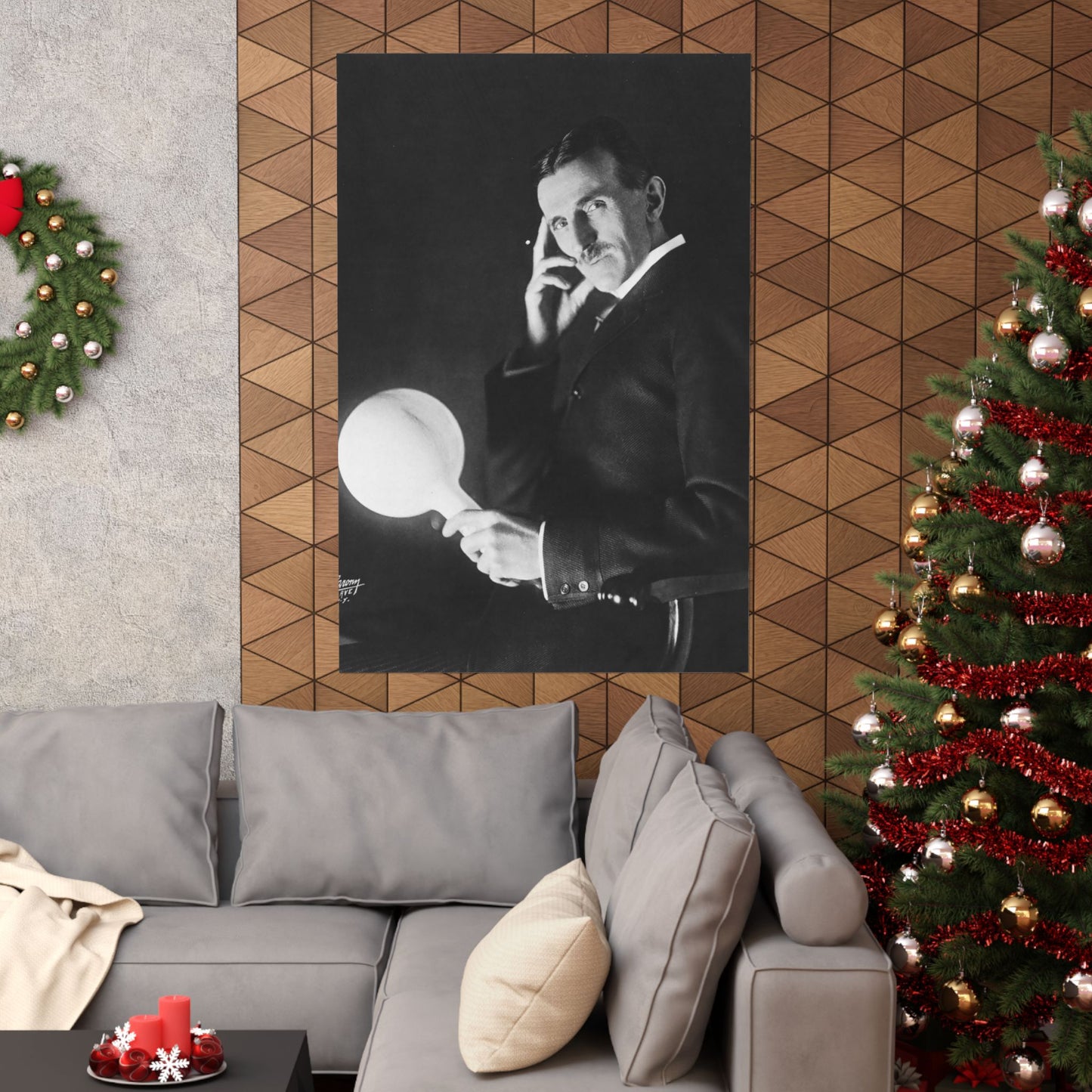 Nikola Tesla Portrait Matte Vertical Poster