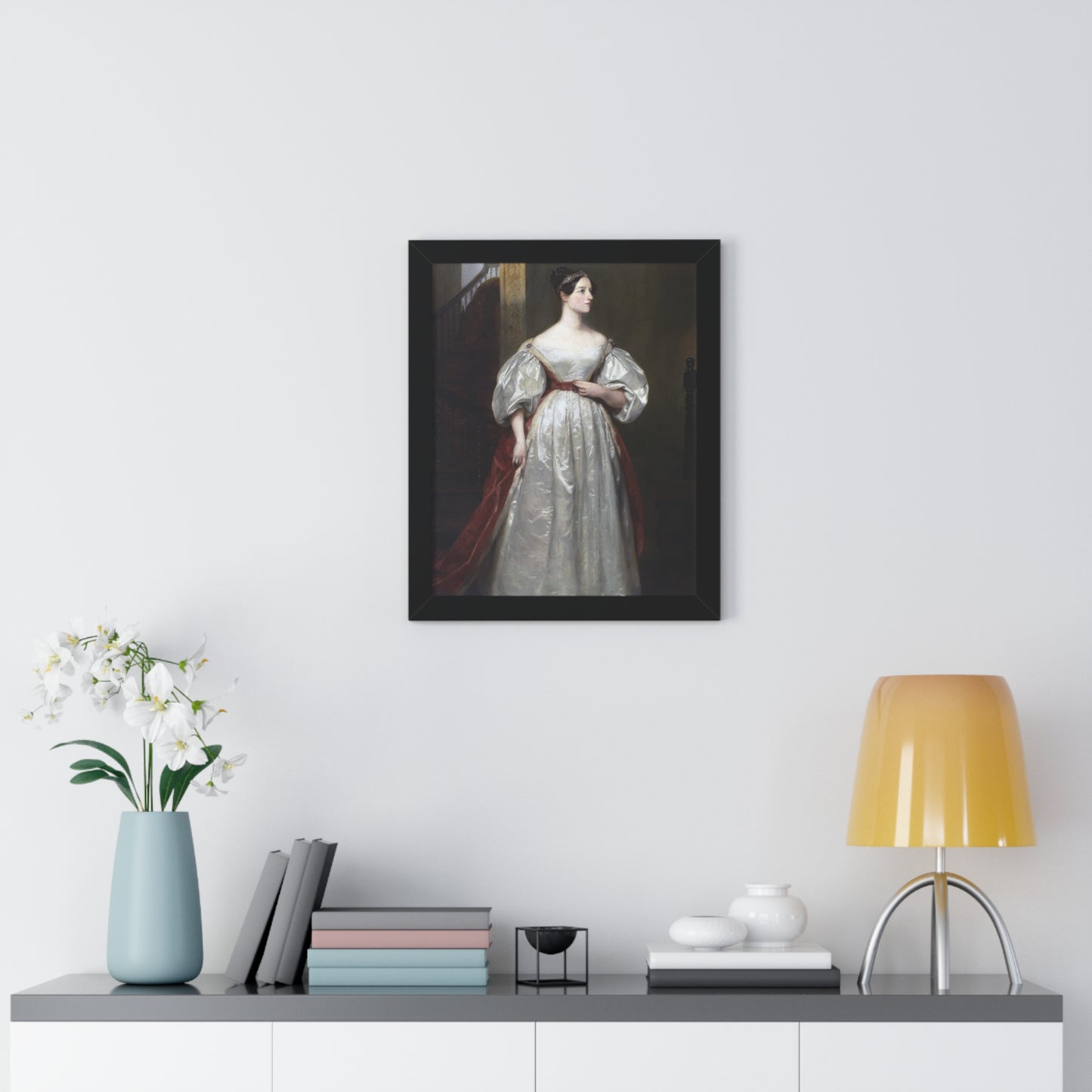 Ada Lovelace Framed Portrait: First Computer Programmer