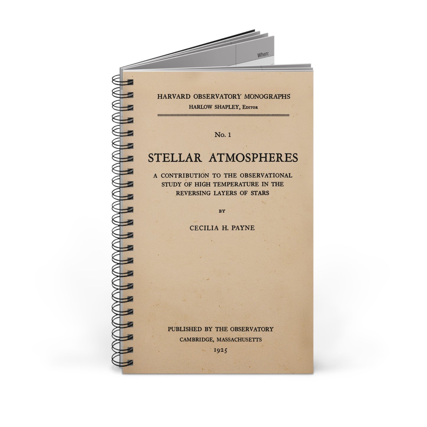 Cecilia Payne's Stellar Atmospheres Spiral Journal