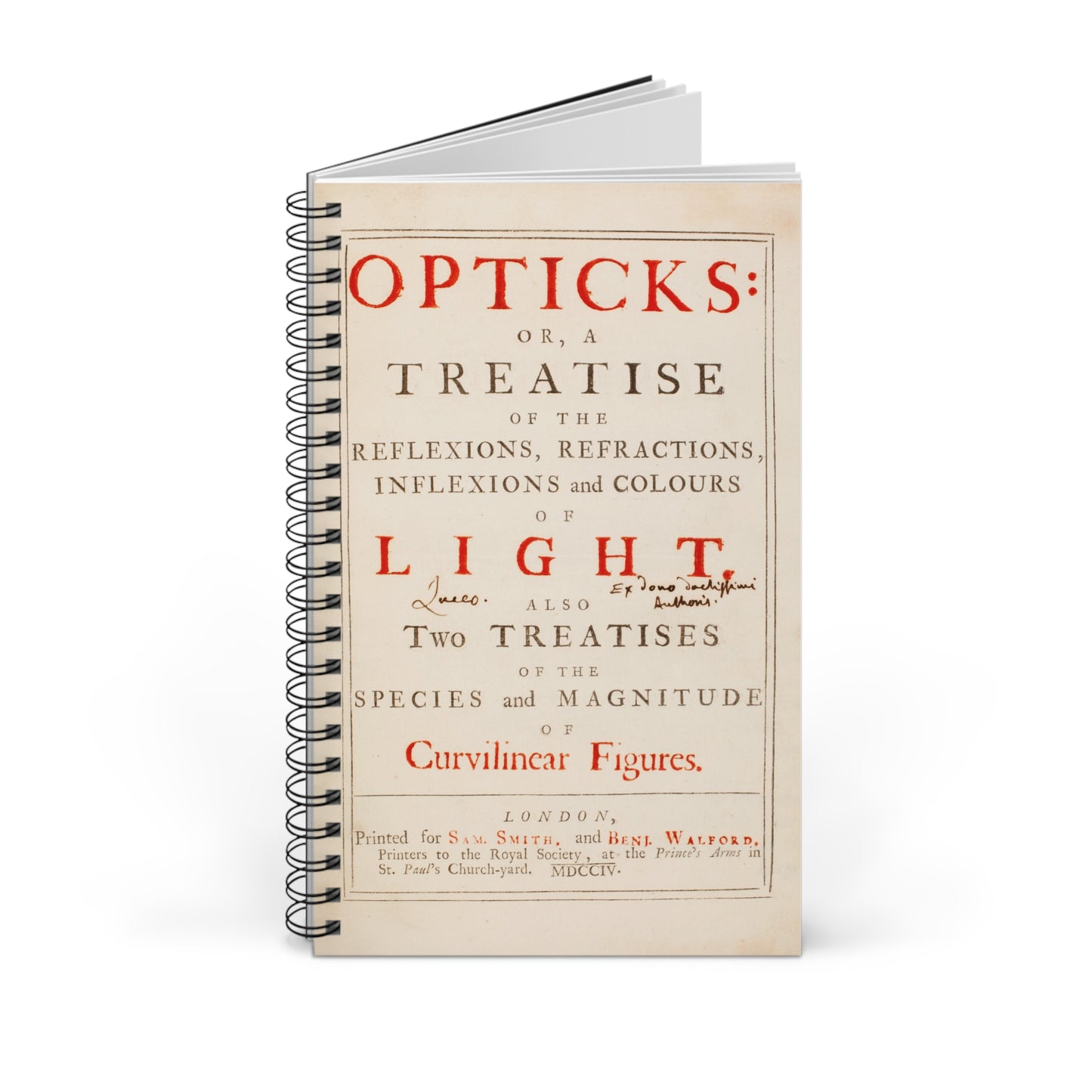 Newton's Opticks Journal: Gifted to Halley, 'I Shine'