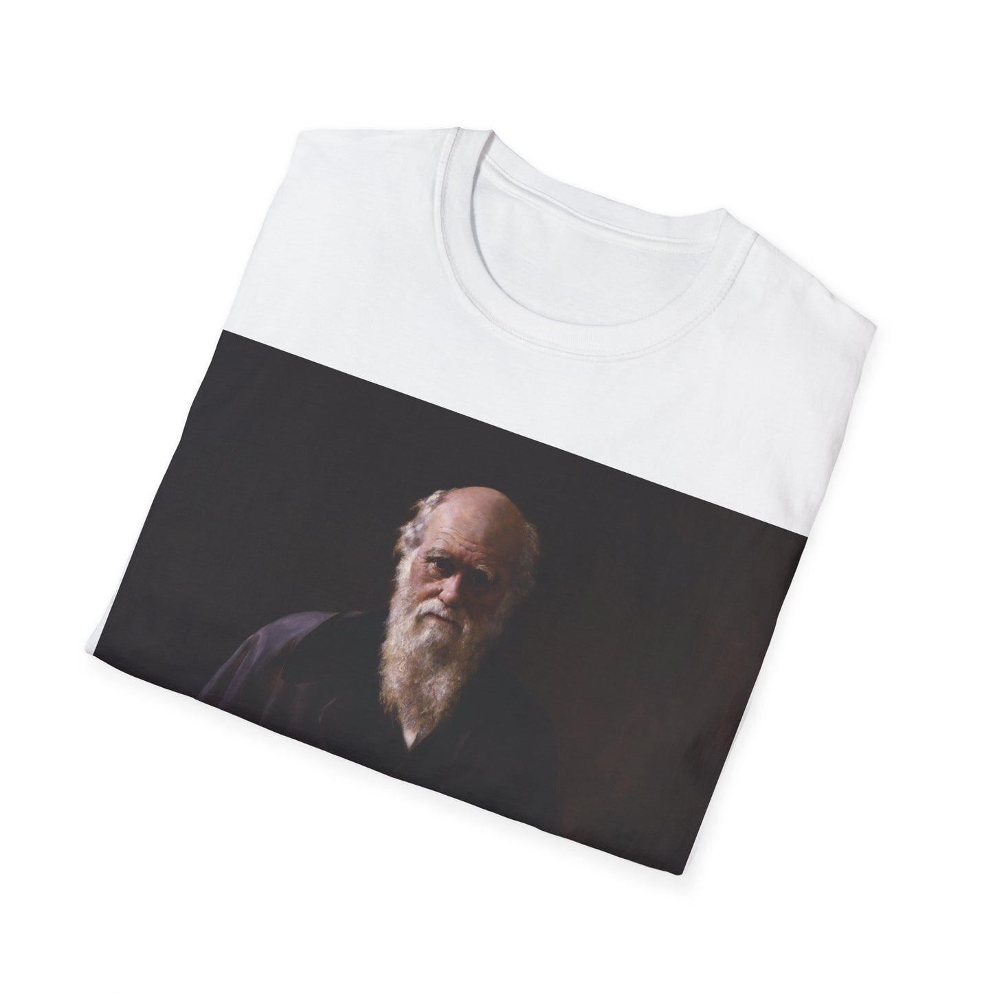 Charles Darwin Portrait Unisex Softstyle T-Shirt