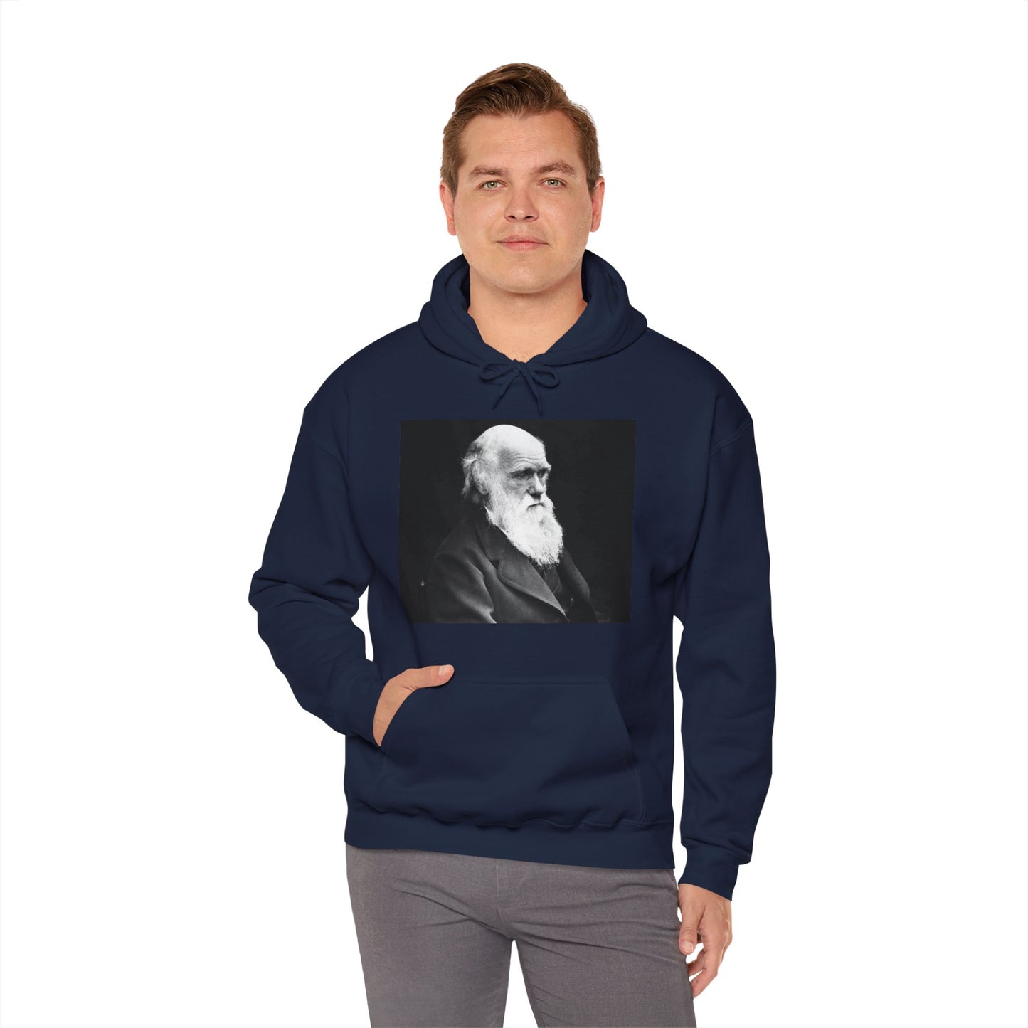 Charles Darwin Portrait Unisex Heavy Blend Hoodie