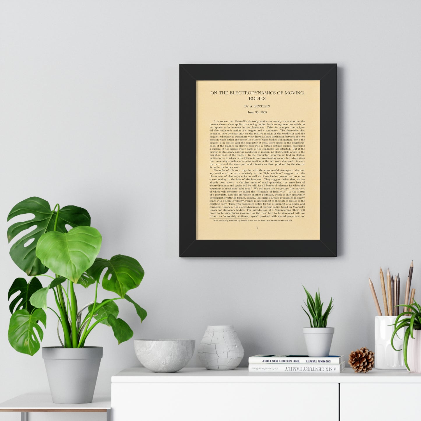 Einstein's Special Relativity Framed Poster