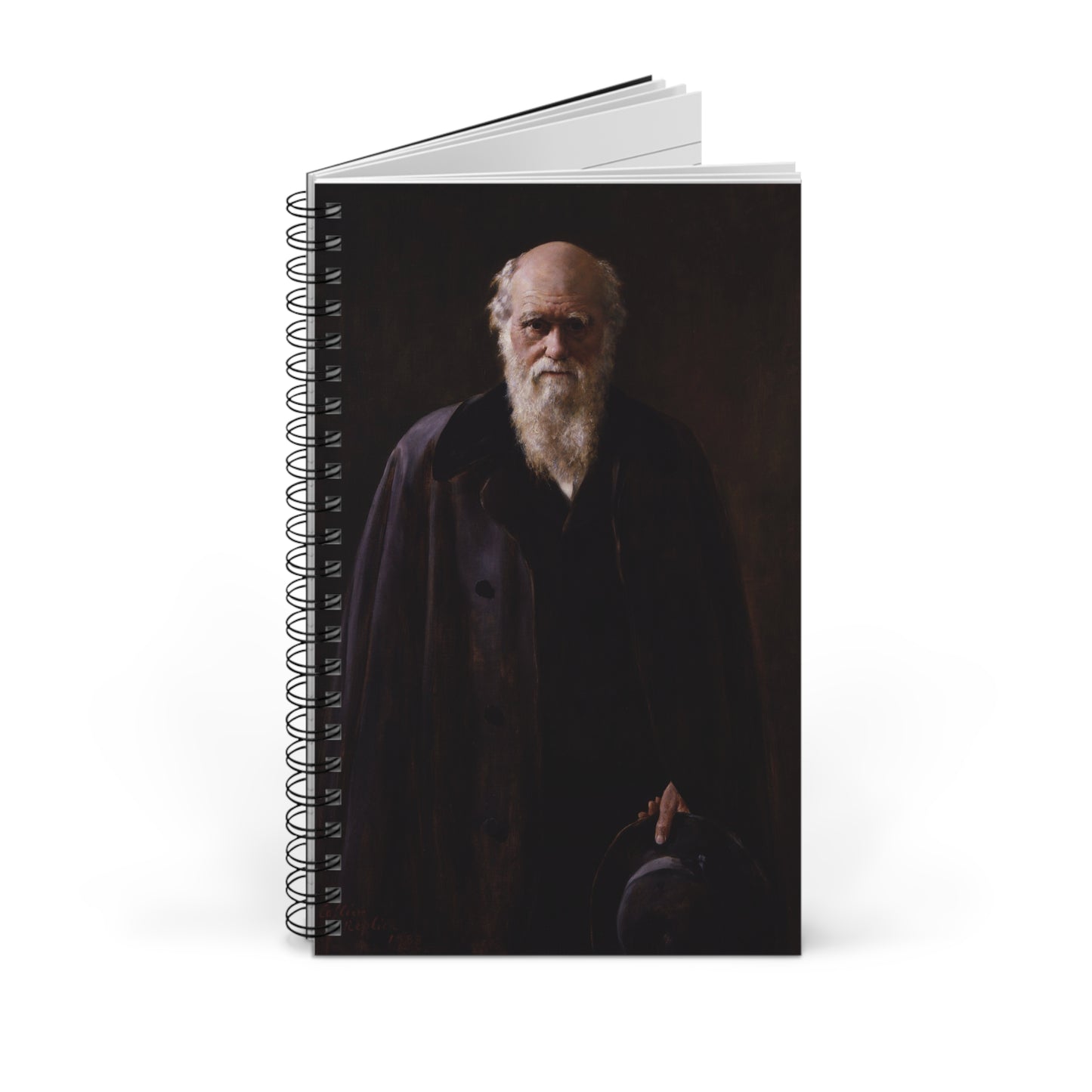 Charles Darwin Portrait Spiral Journal - Various Pages