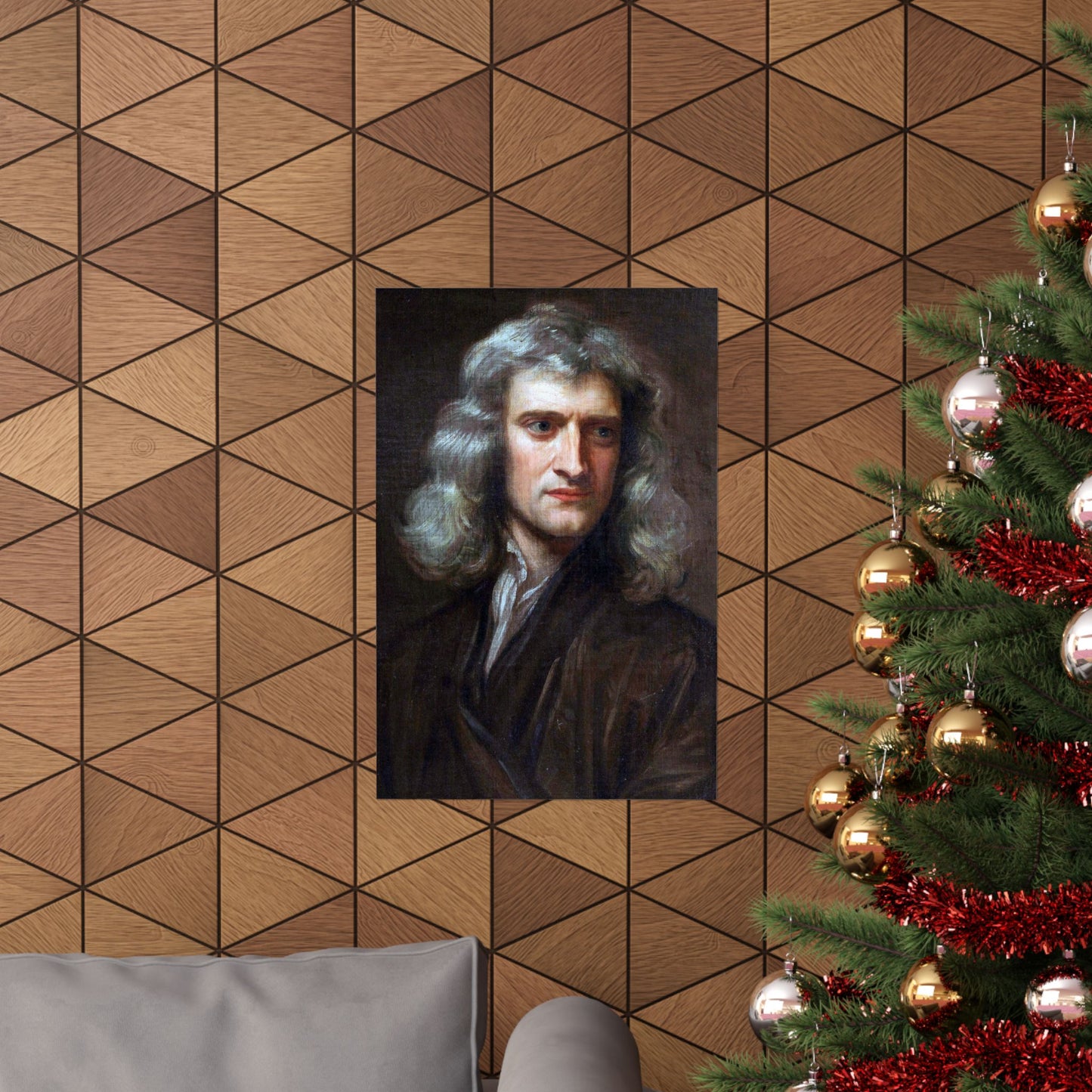 Isaac Newton Portrait Matte Vertical Poster