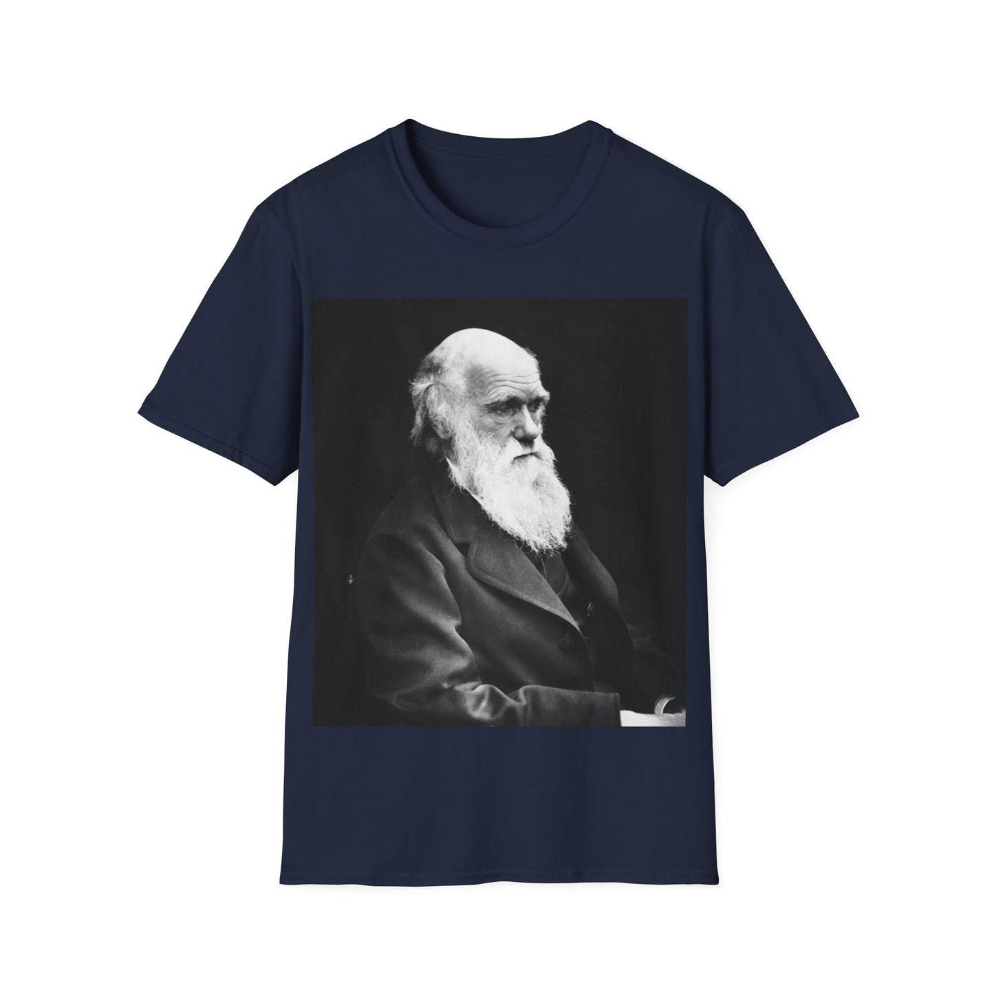 Charles Darwin Portrait - Softstyle Unisex T-Shirt