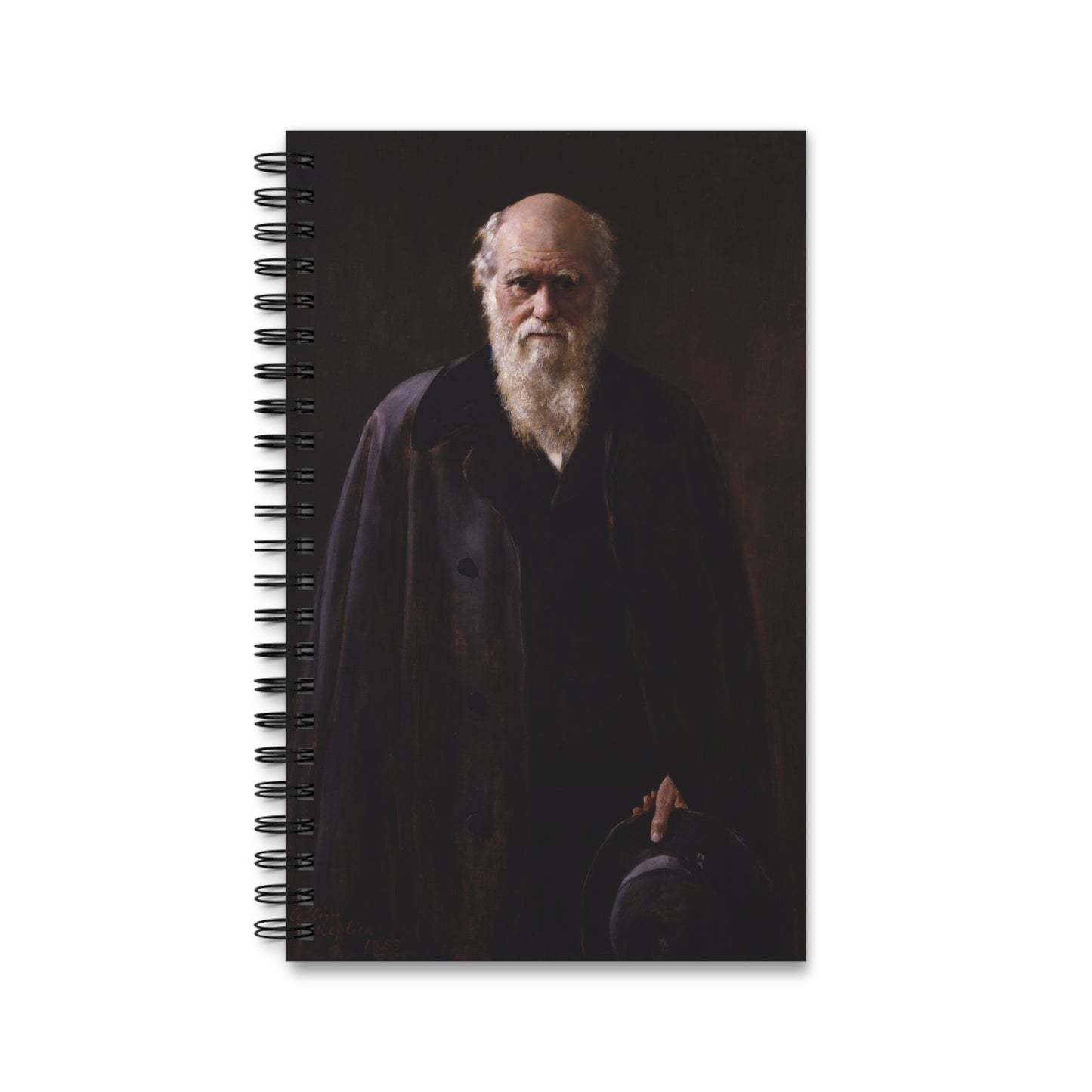 Charles Darwin Portrait Spiral Journal - Various Pages