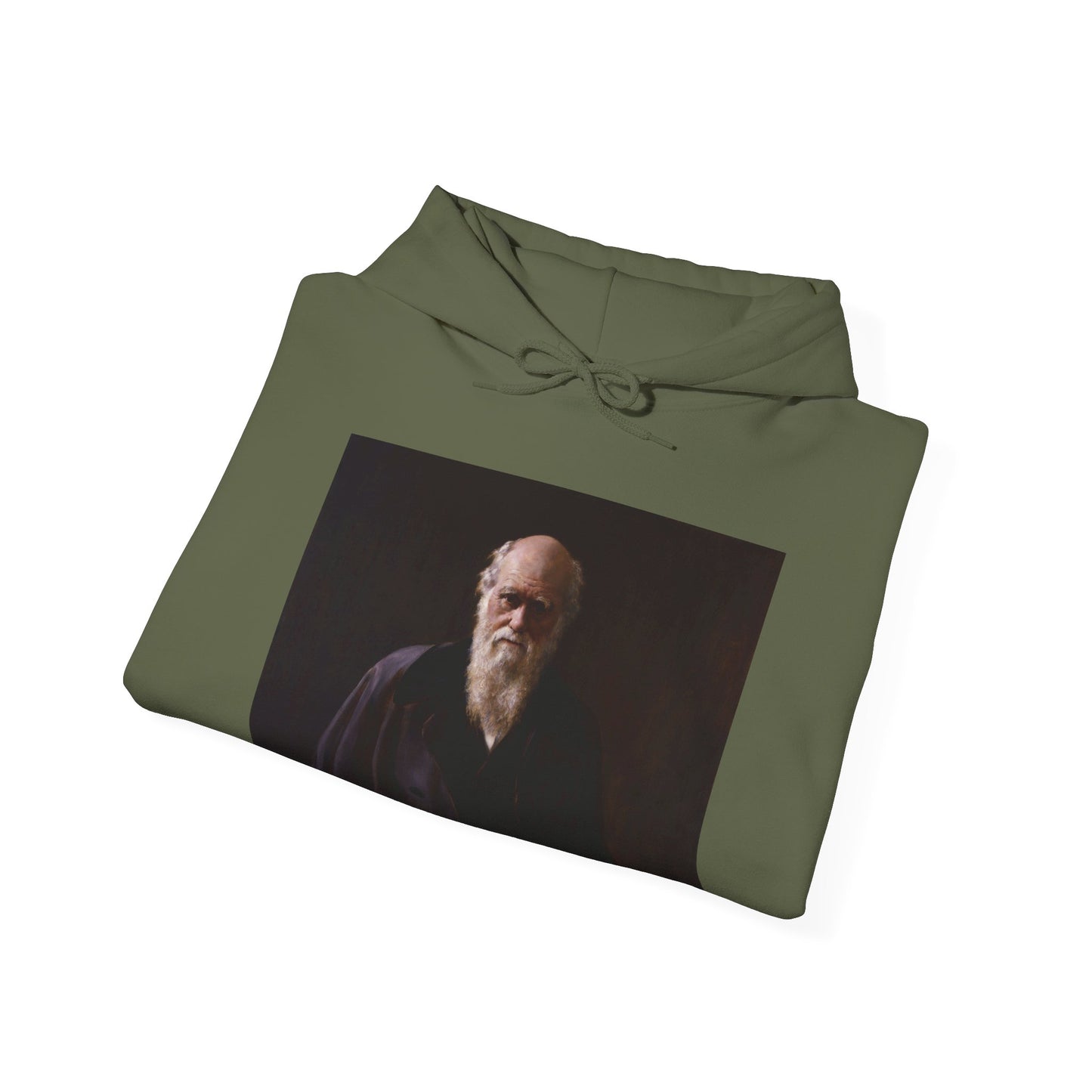 Charles Darwin Portrait Heavy Blend Unisex Hoodie