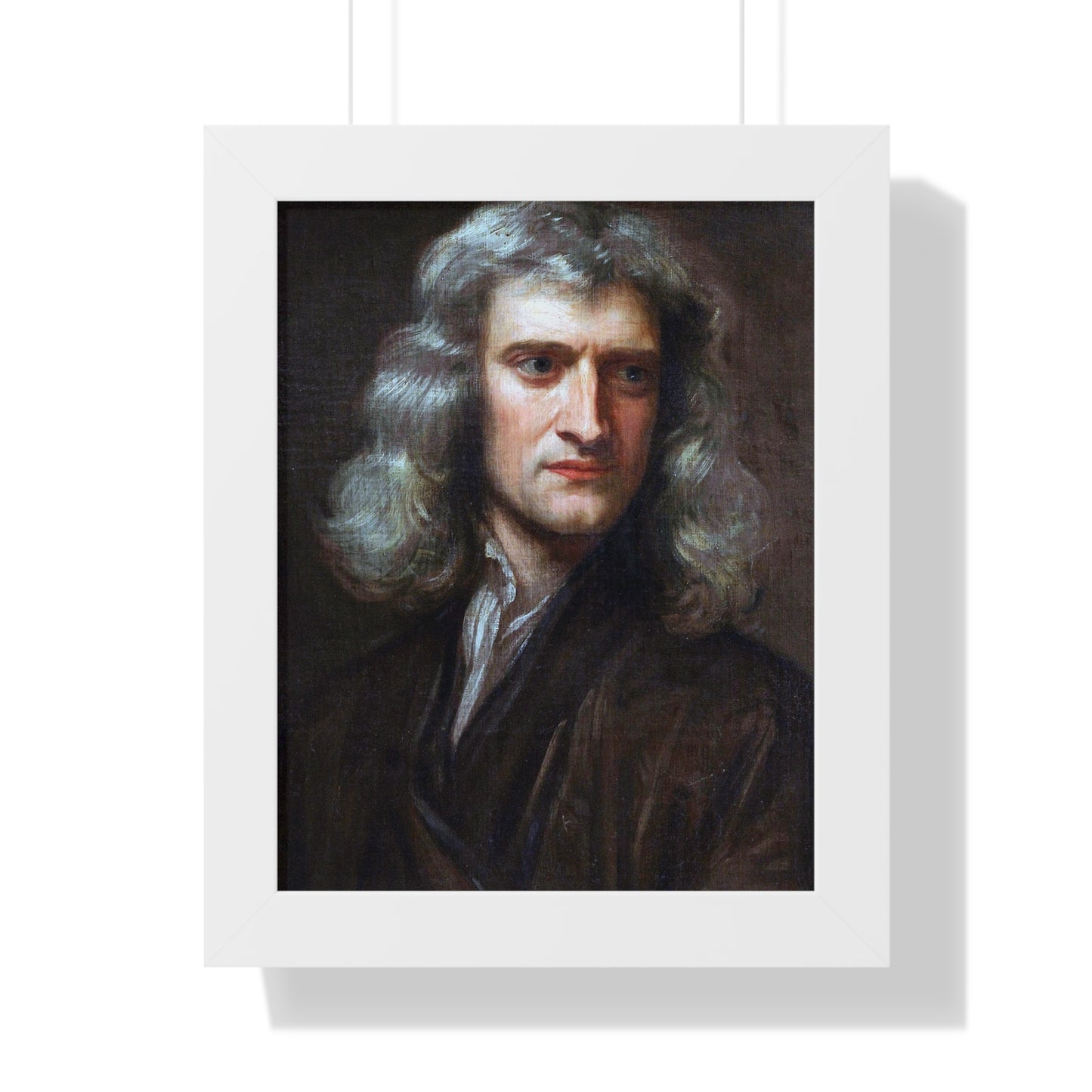 Framed Portrait of Isaac Newton by Godfrey Kneller