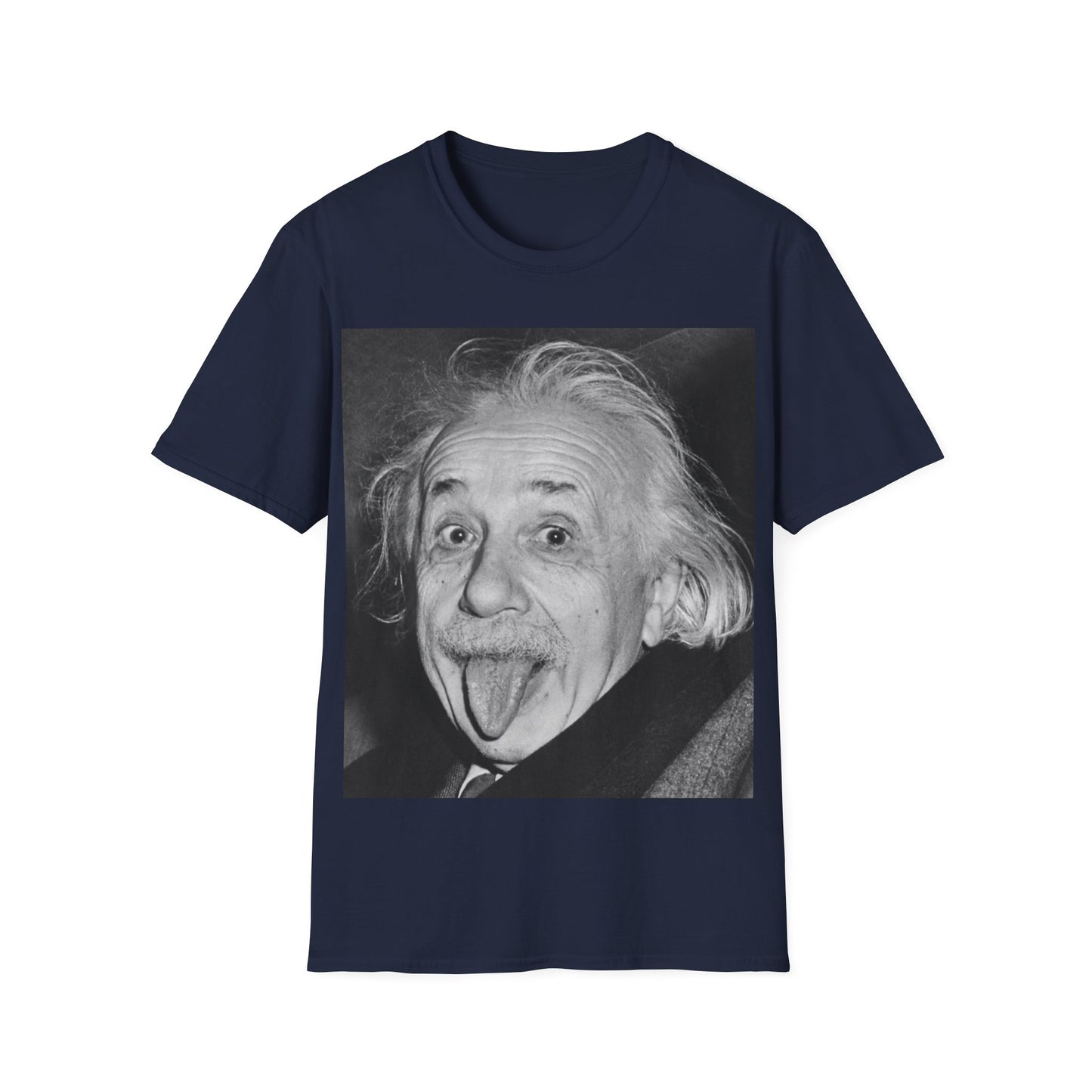 Einstein Tongue Out Iconic Unisex Softstyle T-Shirt