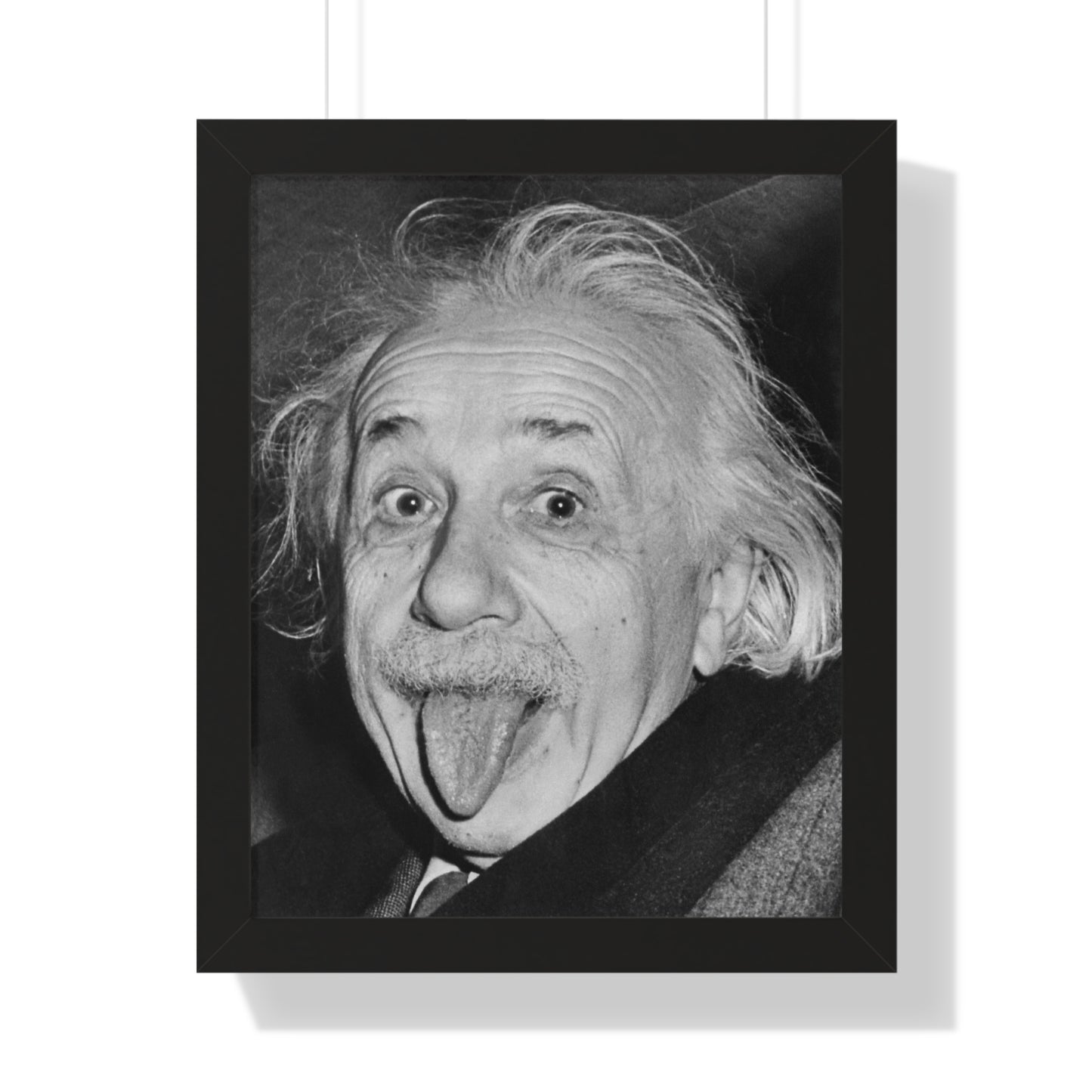 Einstein's Tongue: Iconic Framed Vertical Poster