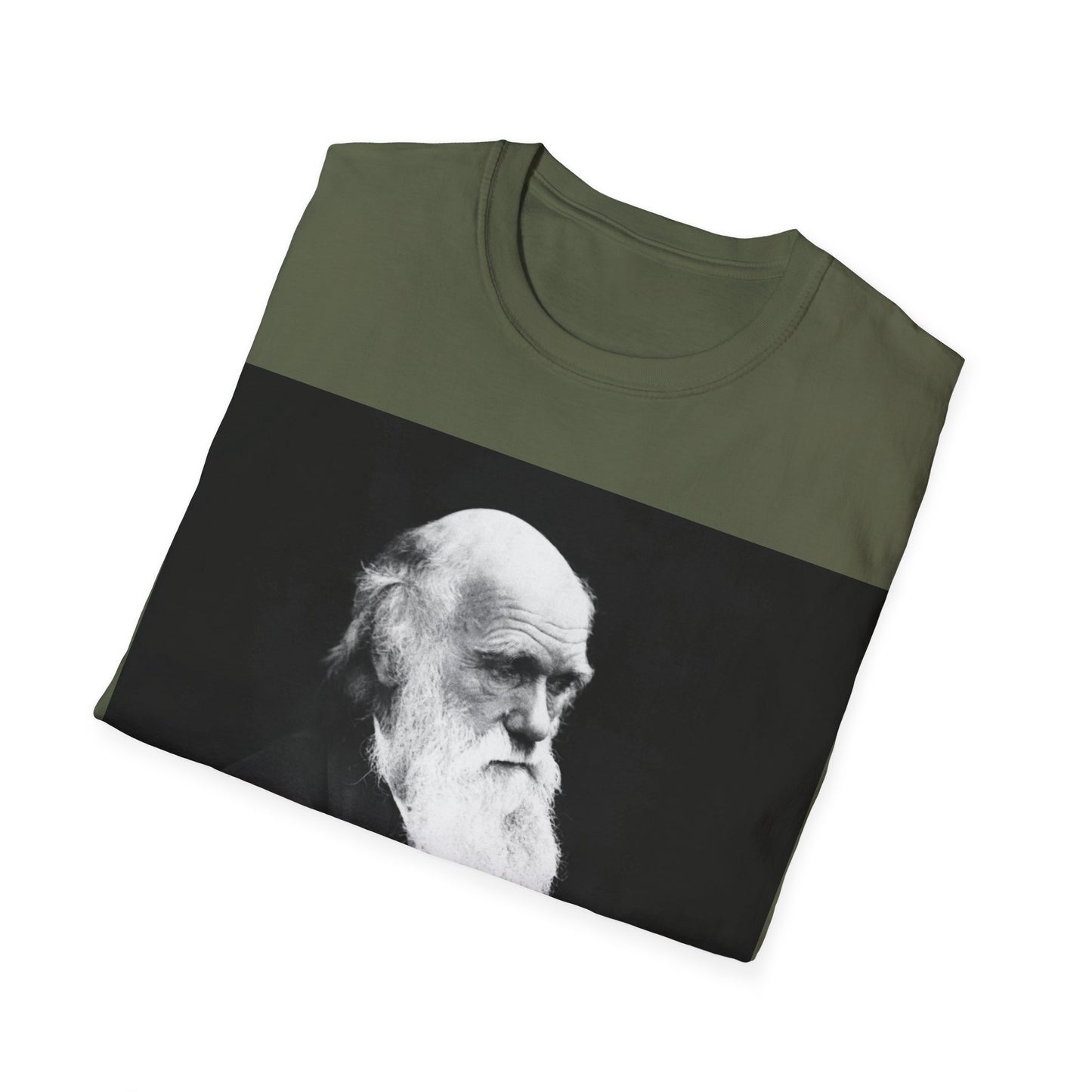 Charles Darwin Portrait - Softstyle Unisex T-Shirt