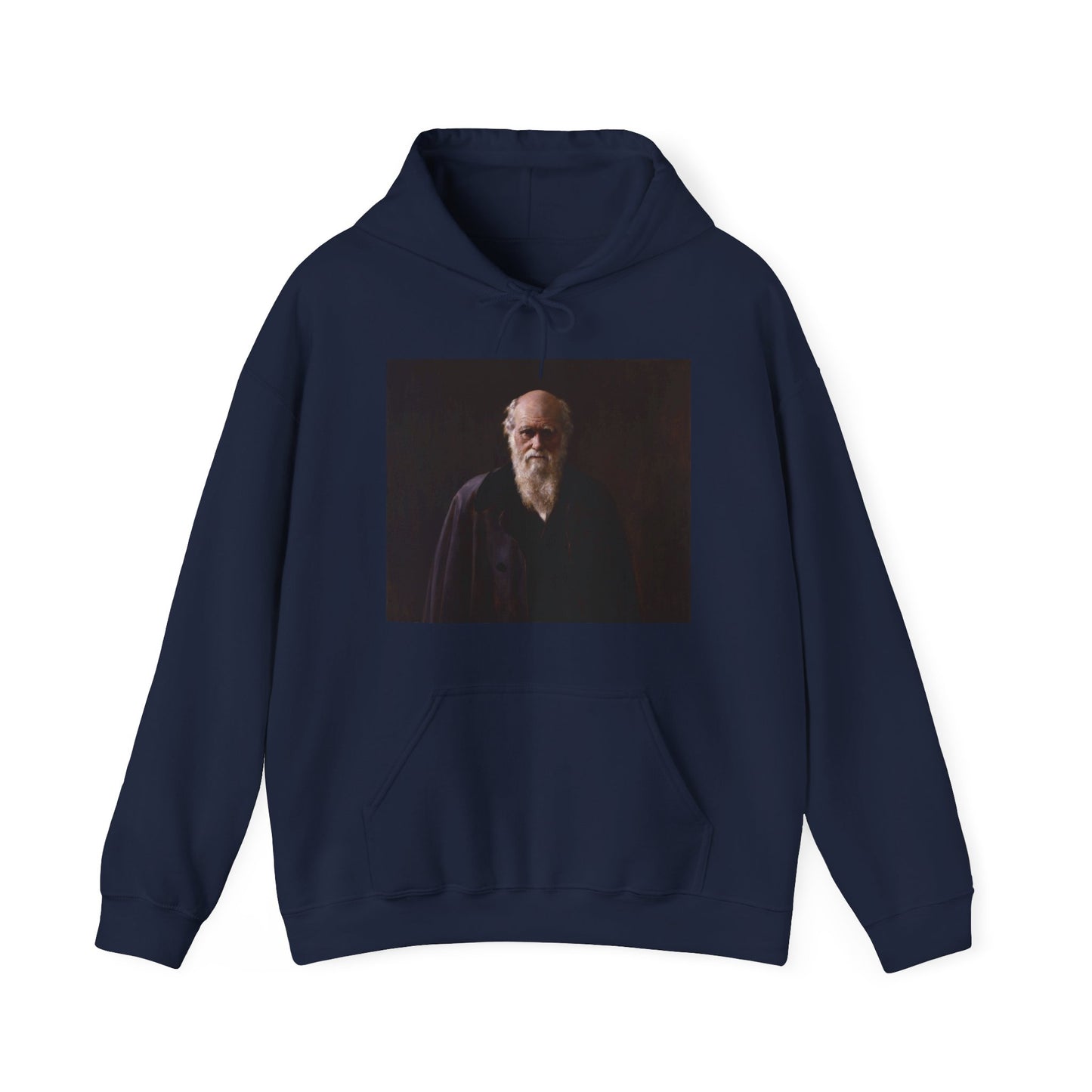 Charles Darwin Portrait Heavy Blend Unisex Hoodie