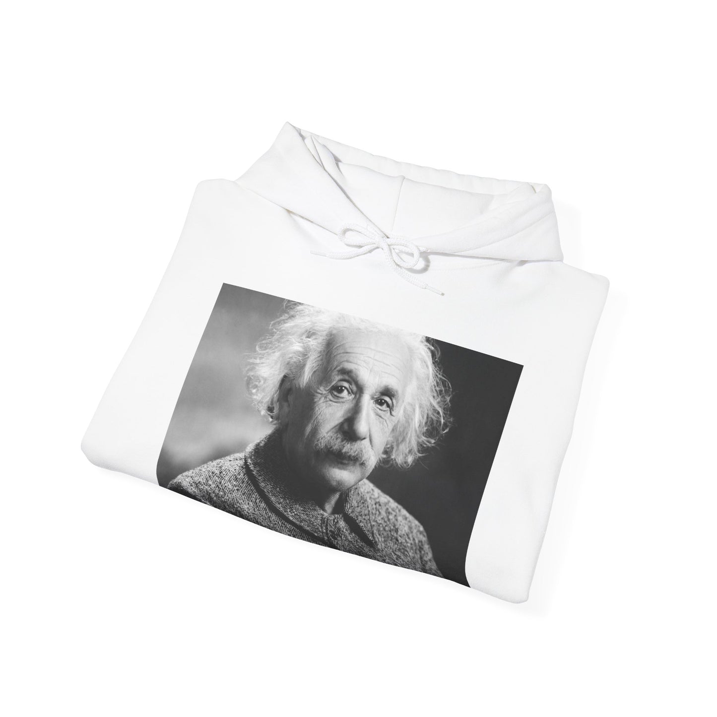 Einstein Portrait Heavy Blend Hooded Sweatshirt