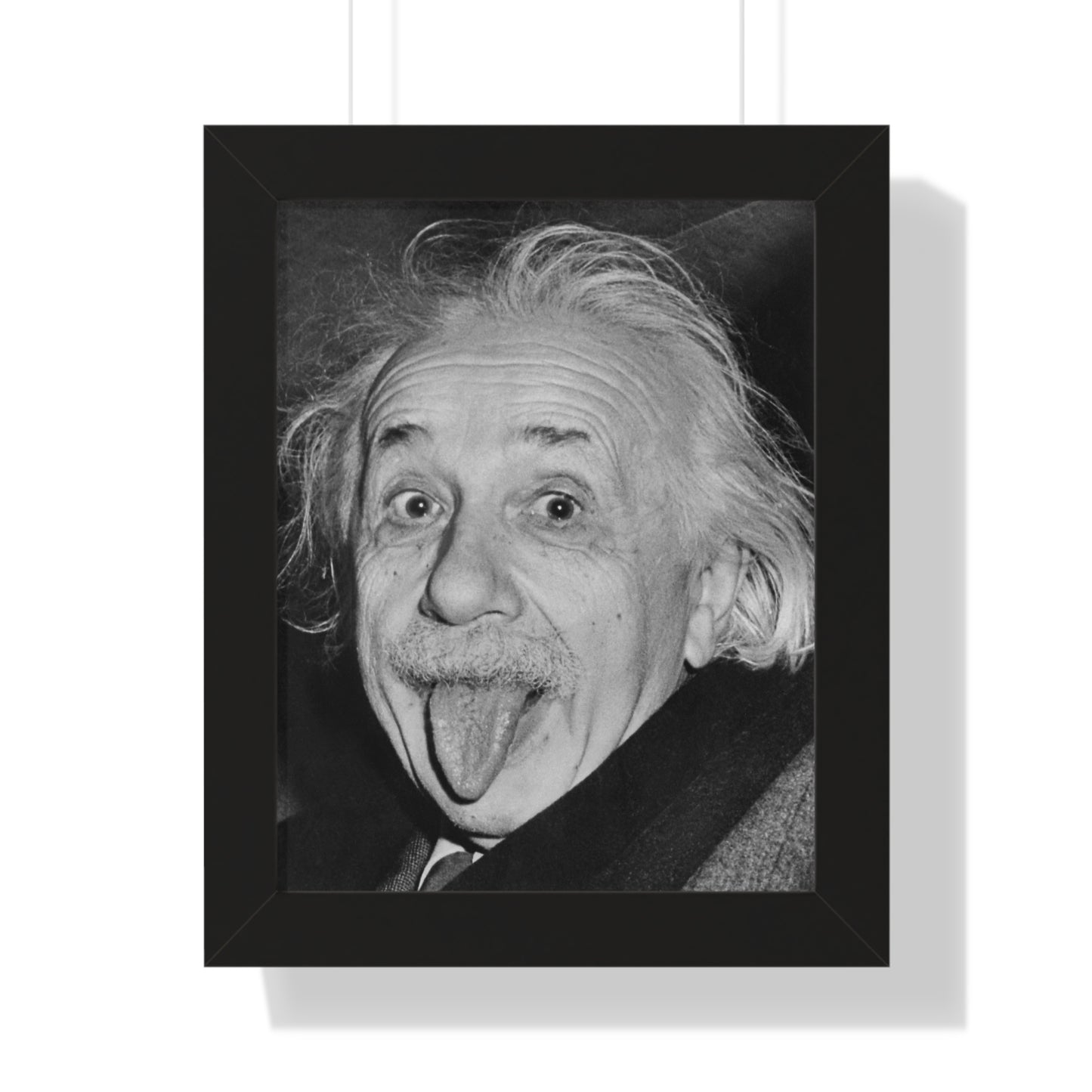 Einstein's Tongue: Iconic Framed Vertical Poster