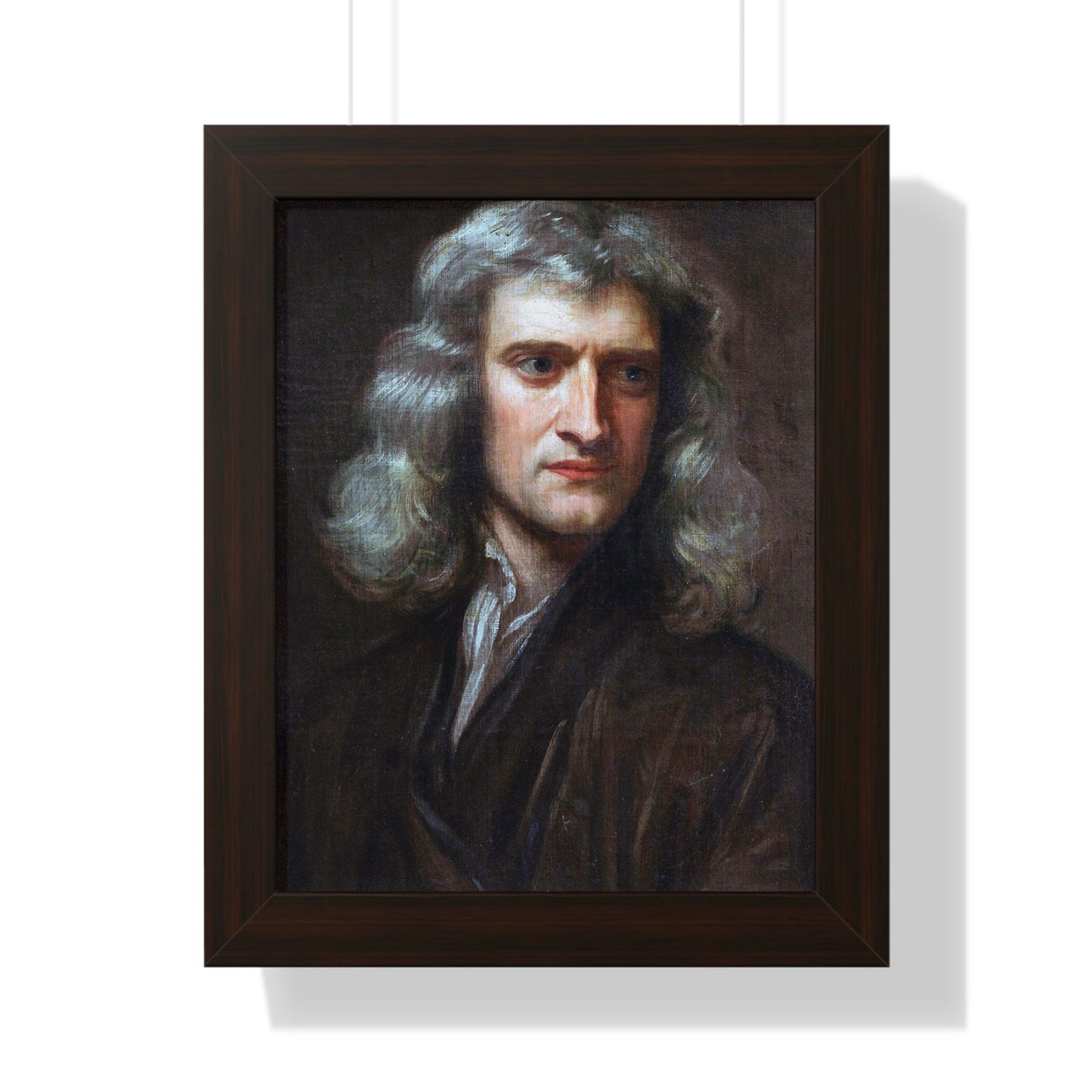 Framed Portrait of Isaac Newton by Godfrey Kneller