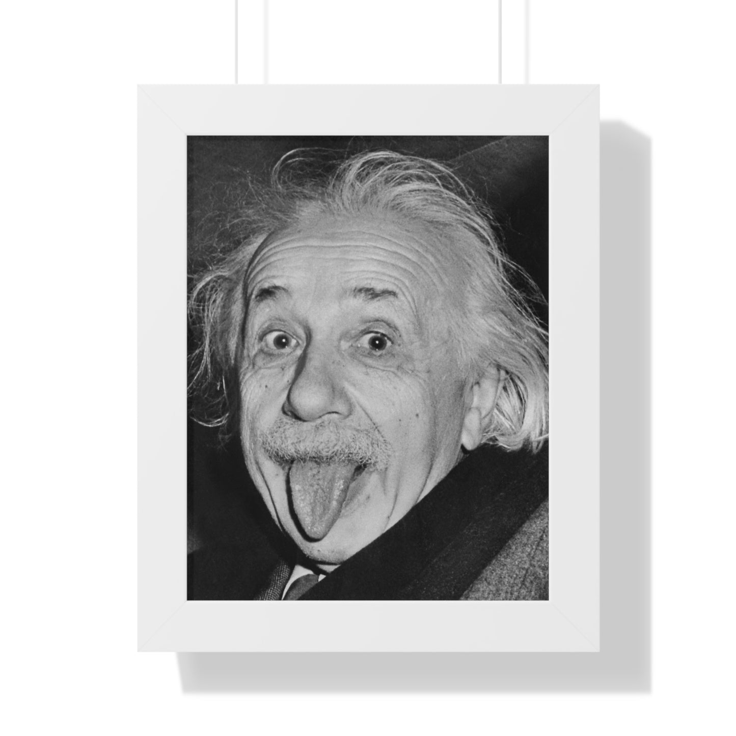 Einstein's Tongue: Iconic Framed Vertical Poster