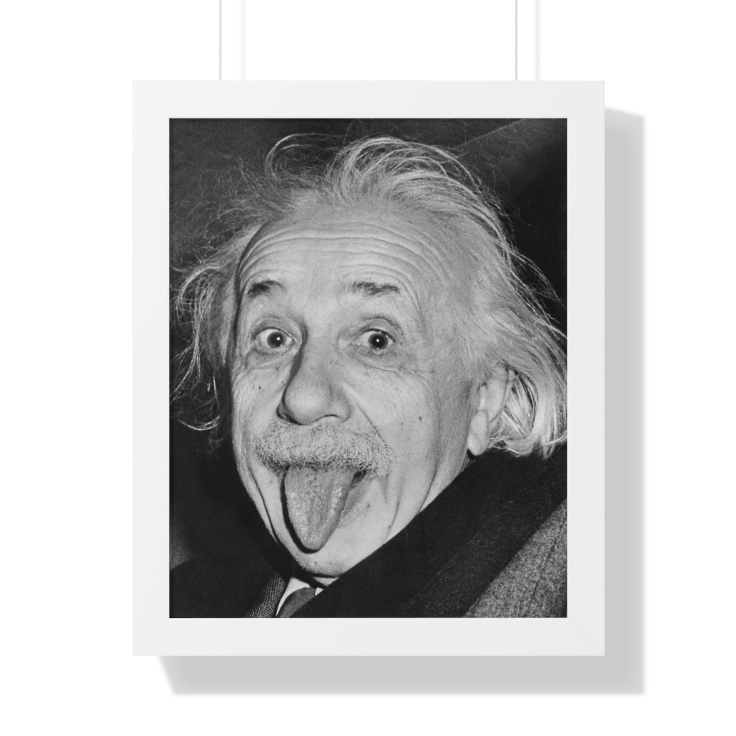 Einstein's Tongue: Iconic Framed Vertical Poster