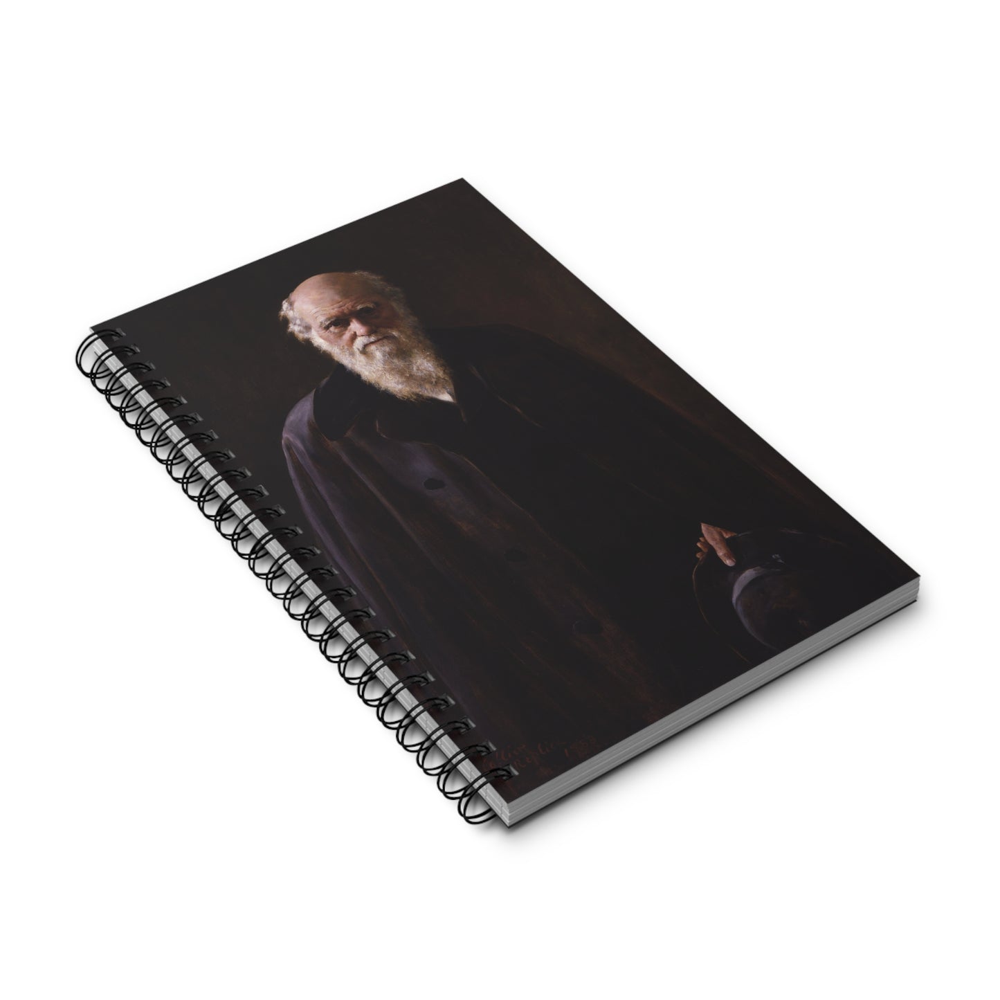 Charles Darwin Portrait Spiral Journal - Various Pages