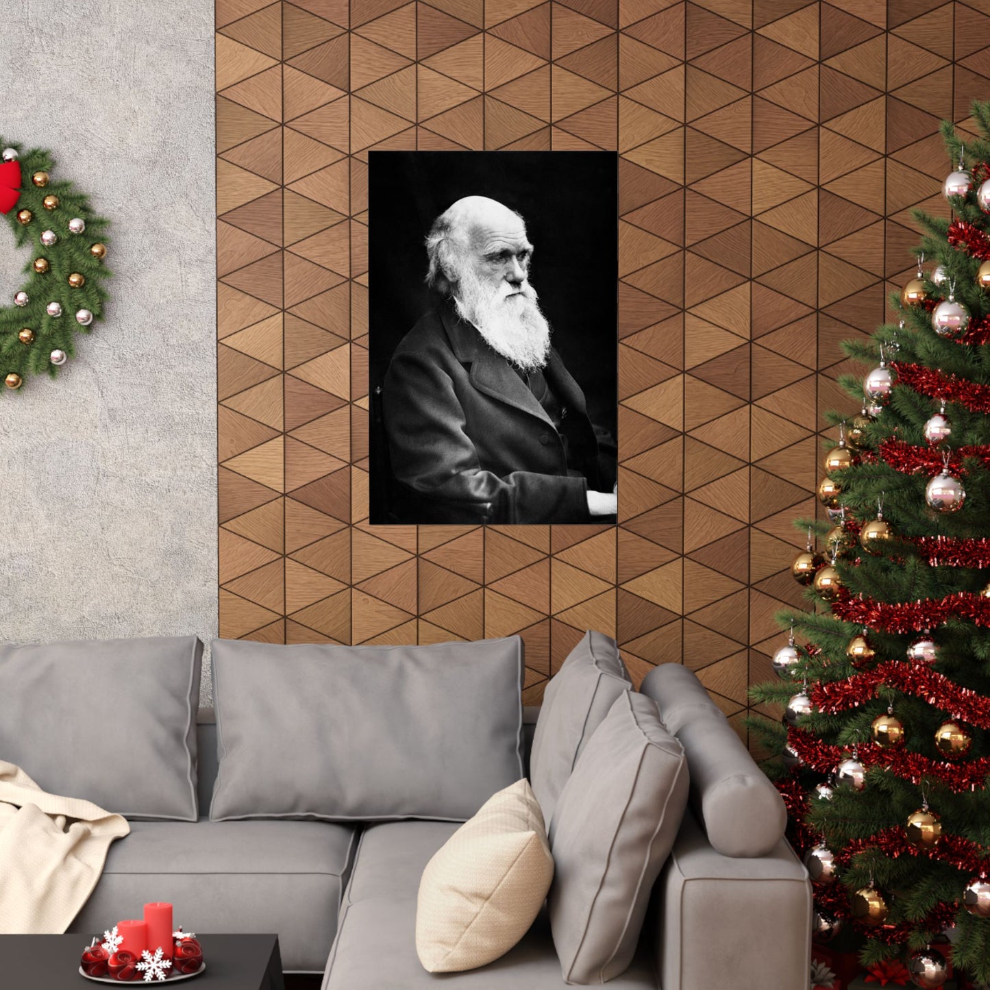 Charles Darwin Portrait - Premium Matte Vertical Poster