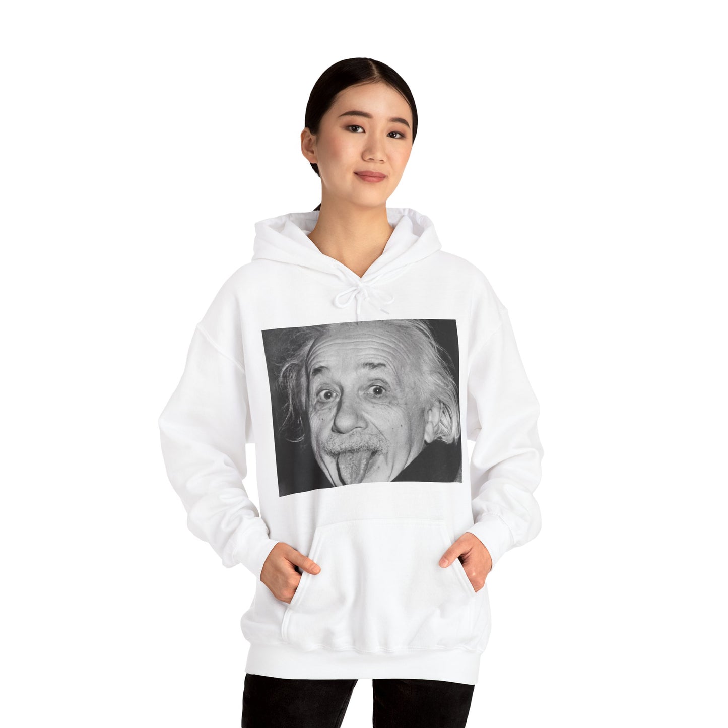 Einstein Tongue Out Hoodie: Genius and Playful