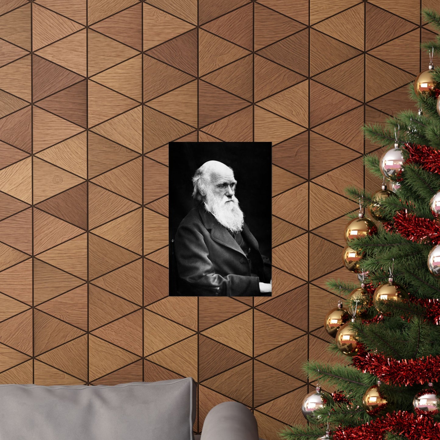 Charles Darwin Portrait - Premium Matte Vertical Poster