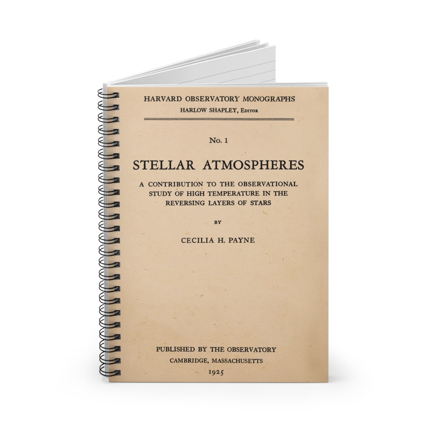 Cecilia Payne 'Stellar Atmospheres' Spiral Notebook