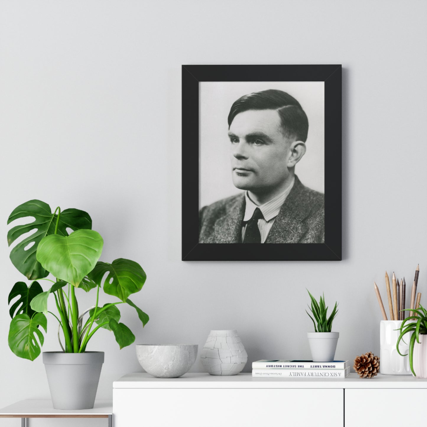 Framed Portrait of Alan Turing