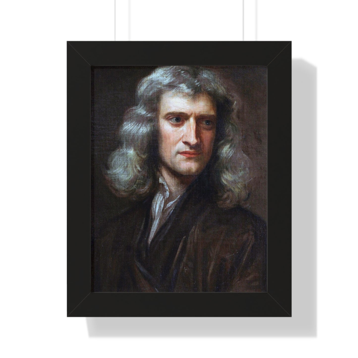 Framed Portrait of Isaac Newton by Godfrey Kneller