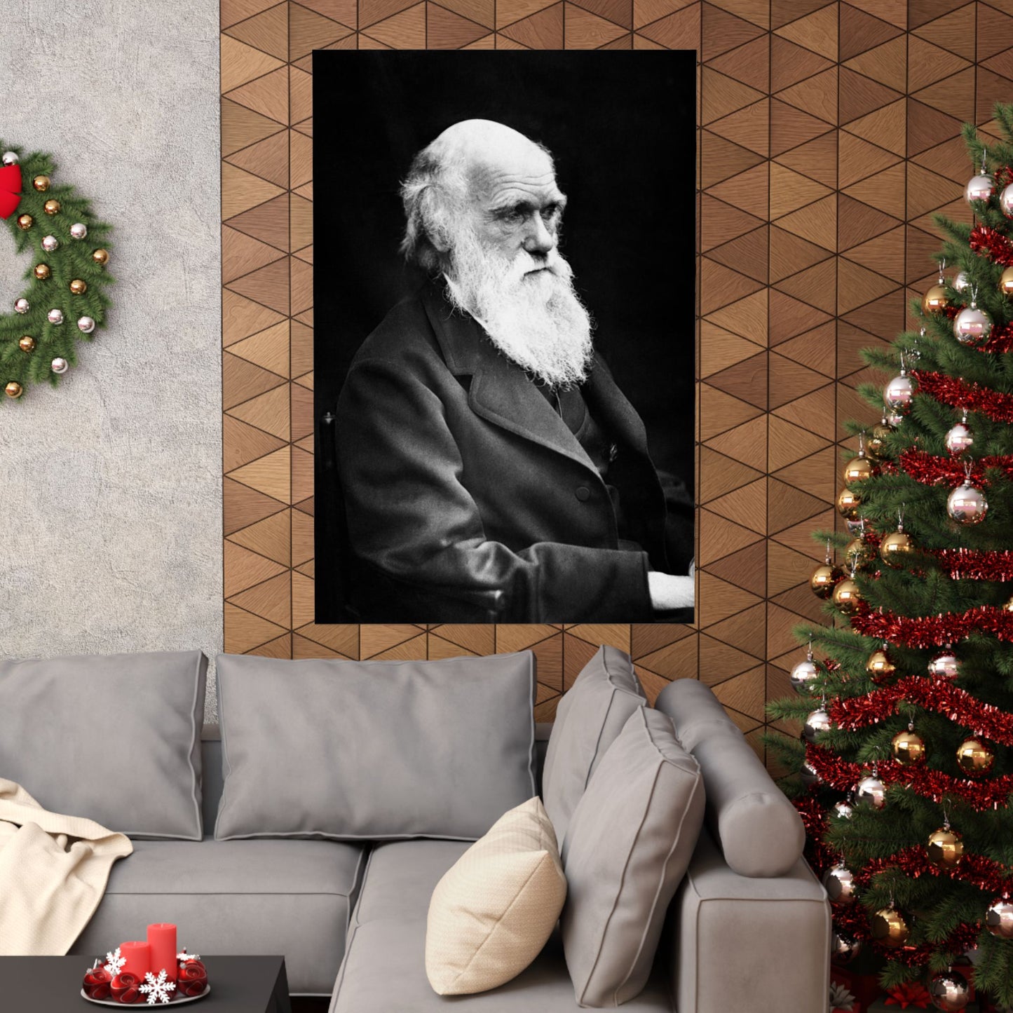 Charles Darwin Portrait - Premium Matte Vertical Poster