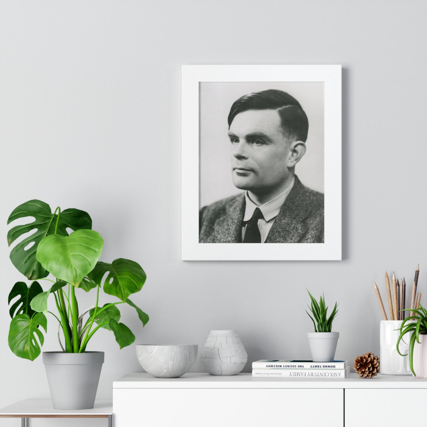 Framed Portrait of Alan Turing