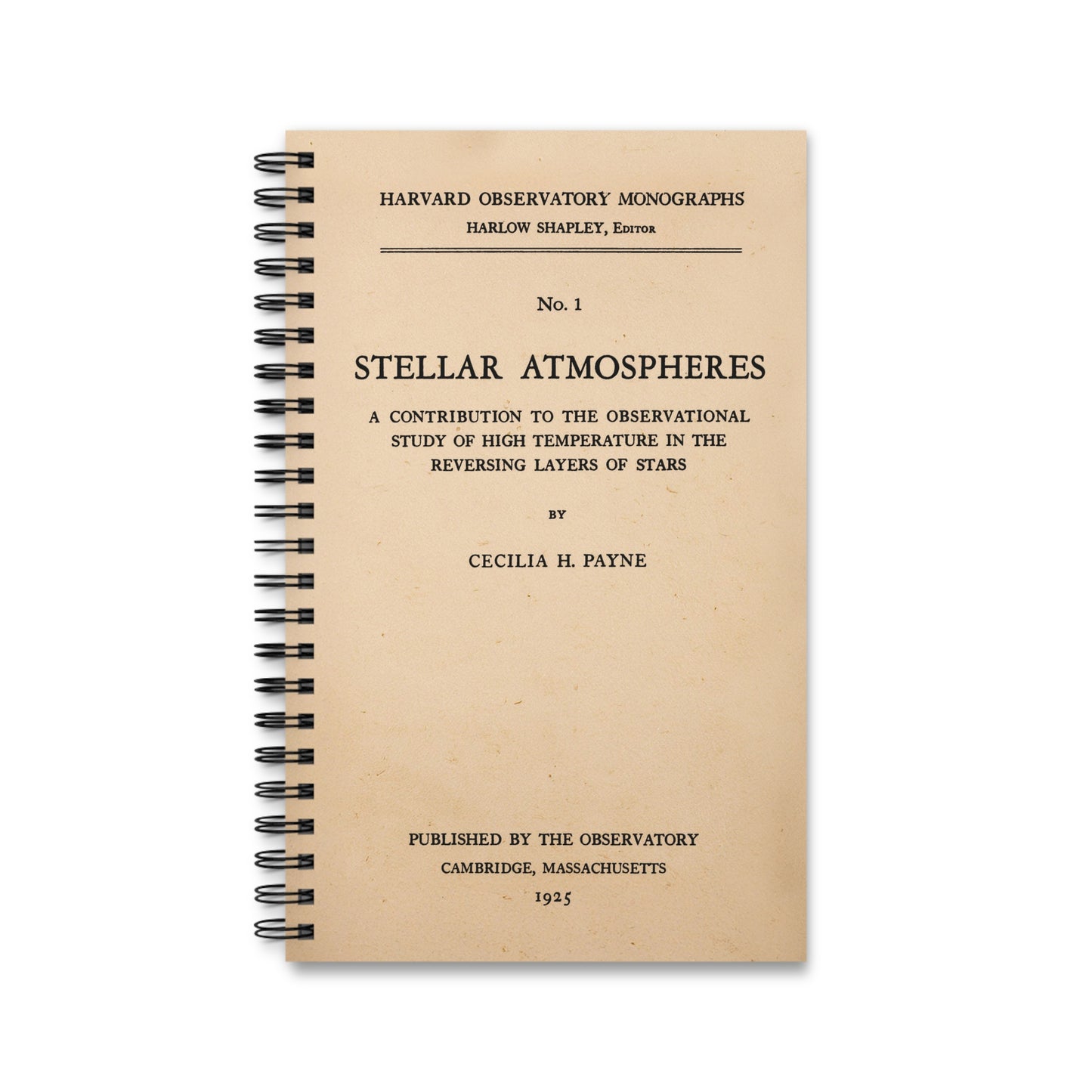 Cecilia Payne's Stellar Atmospheres Spiral Journal