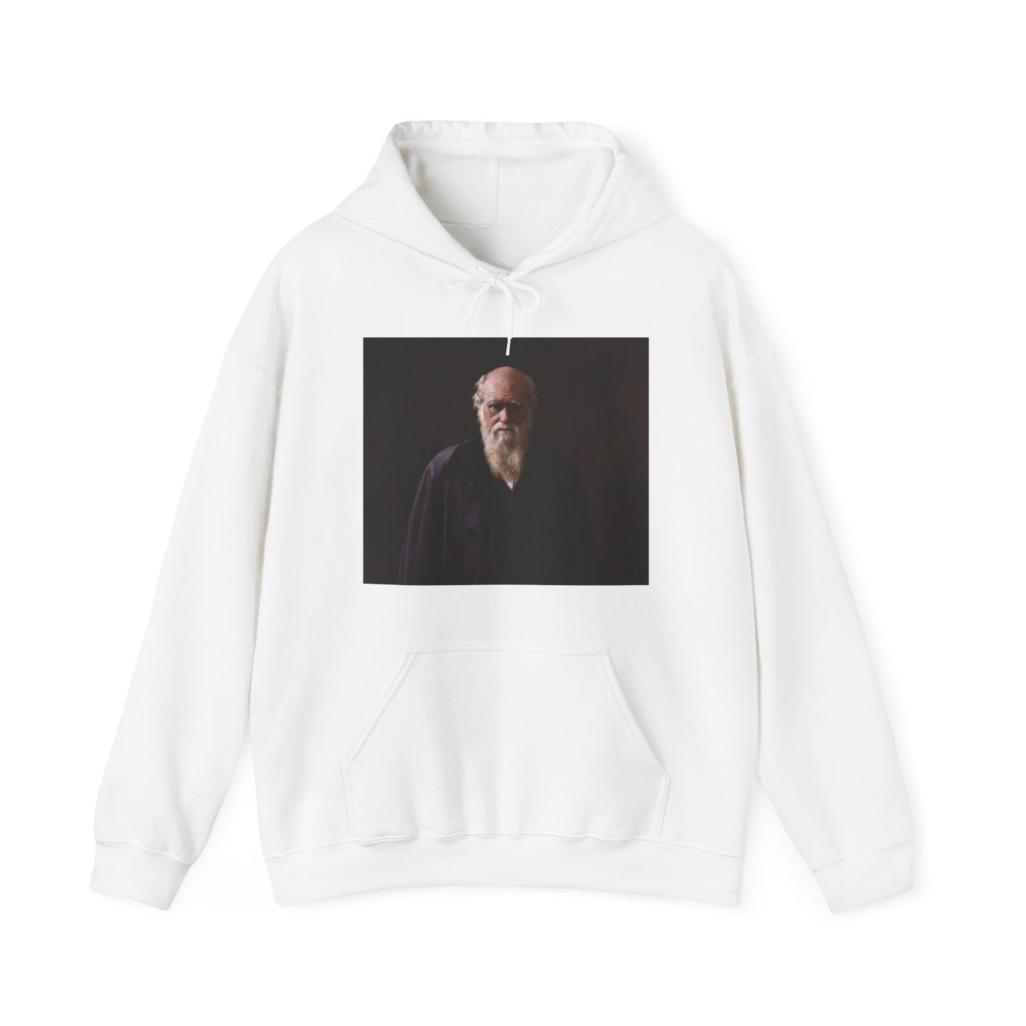 Charles Darwin Portrait Heavy Blend Unisex Hoodie