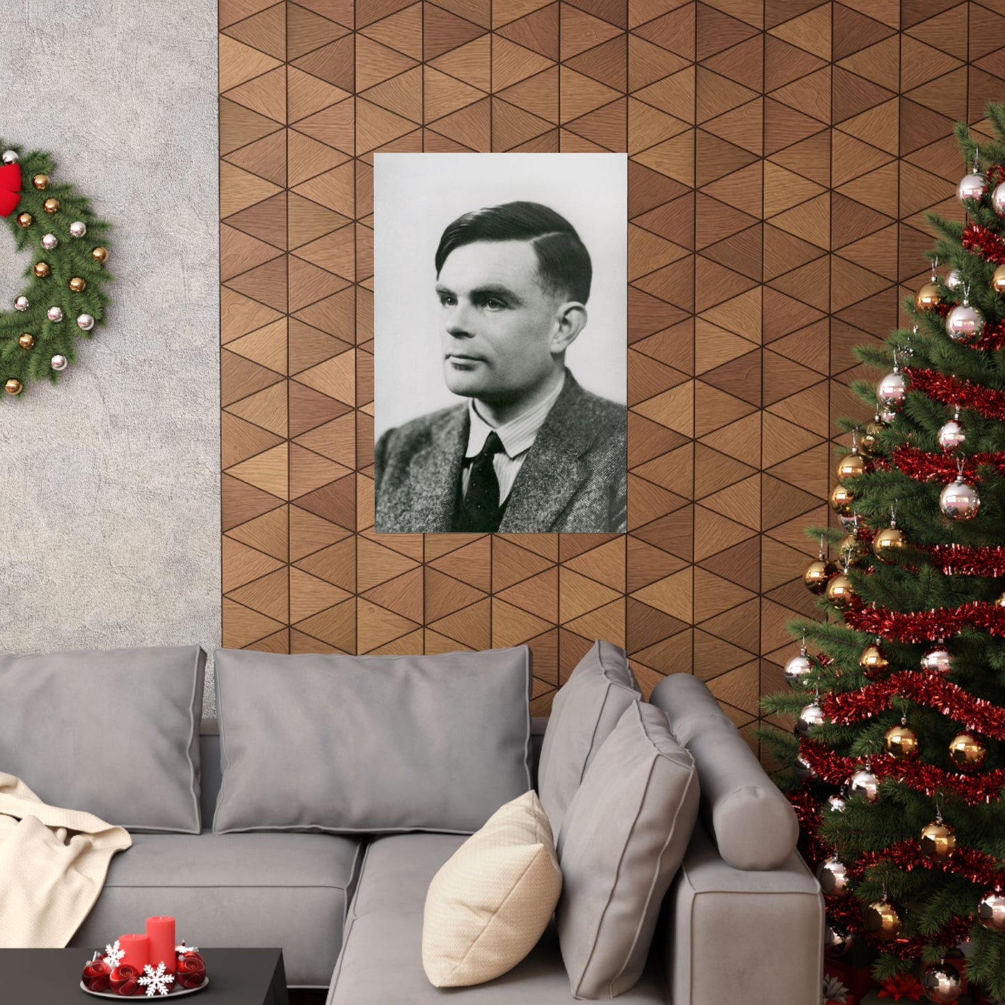 Alan Turing Portrait - Matte Vertical Poster