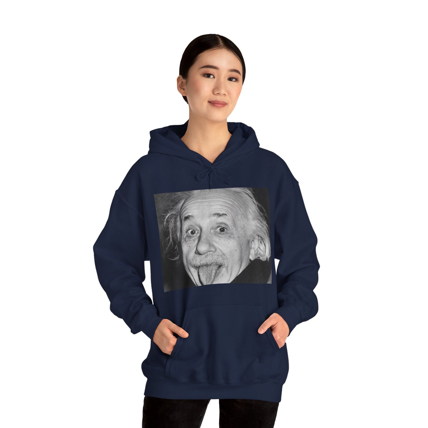 Einstein Tongue Out Hoodie: Genius and Playful