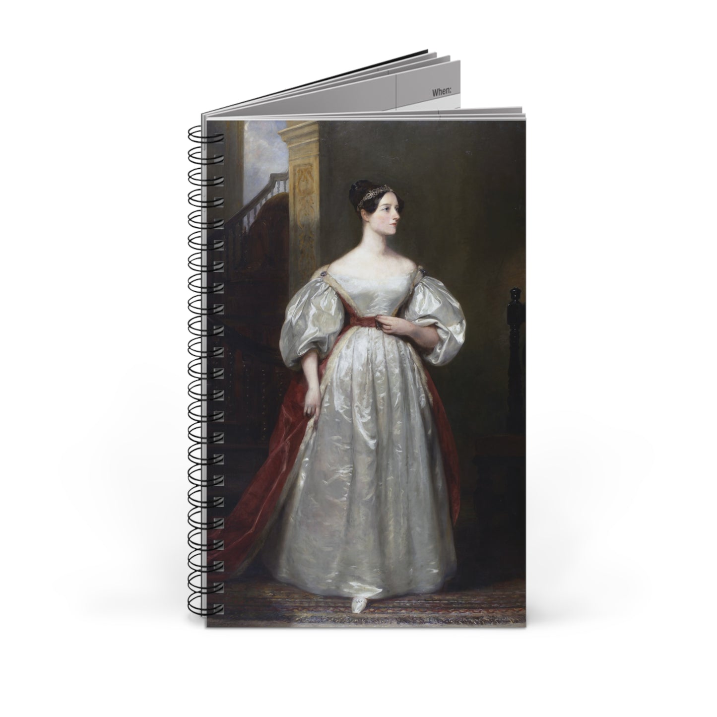 Ada Lovelace Spiral Journal, Inspiring Notebook