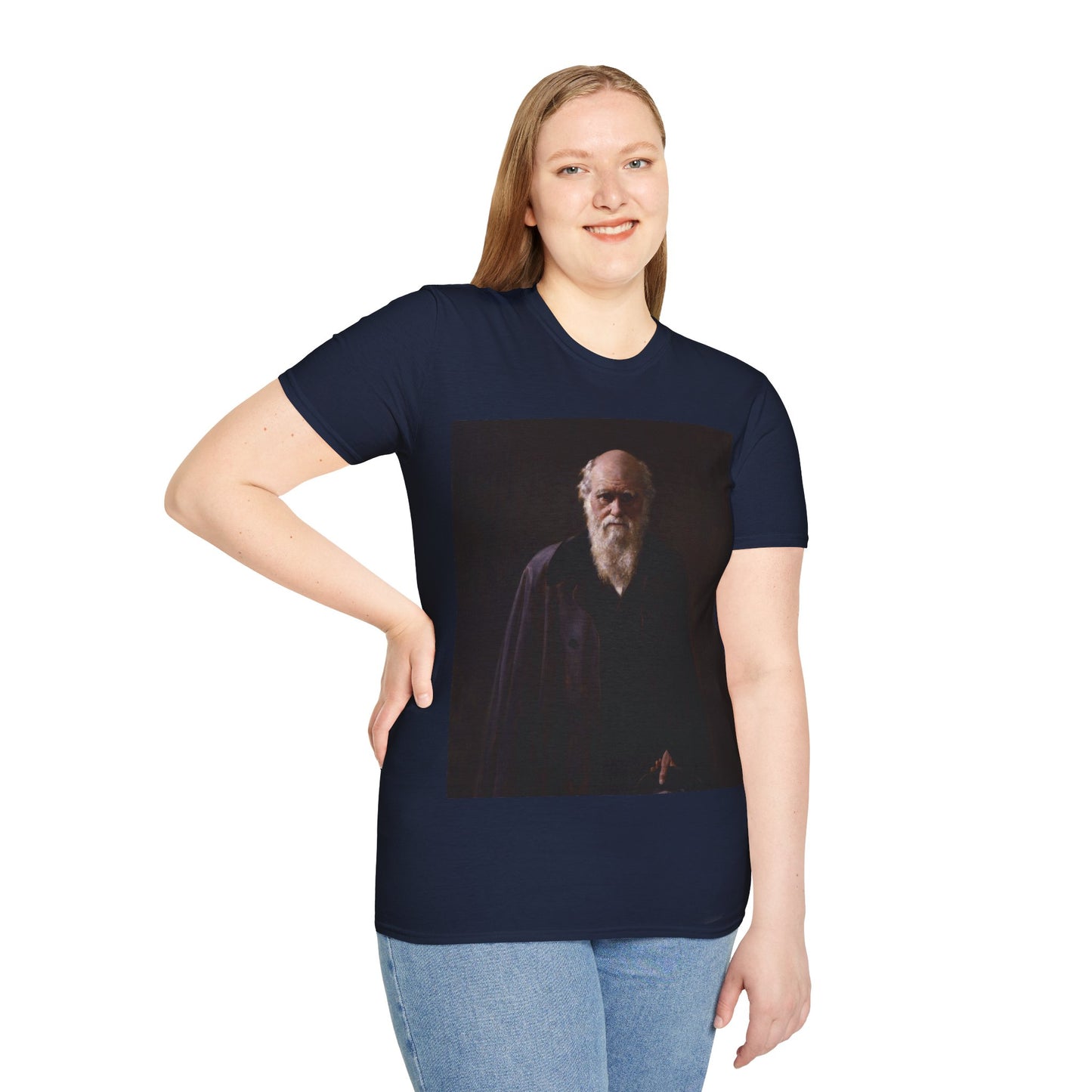 Charles Darwin Portrait Unisex Softstyle T-Shirt