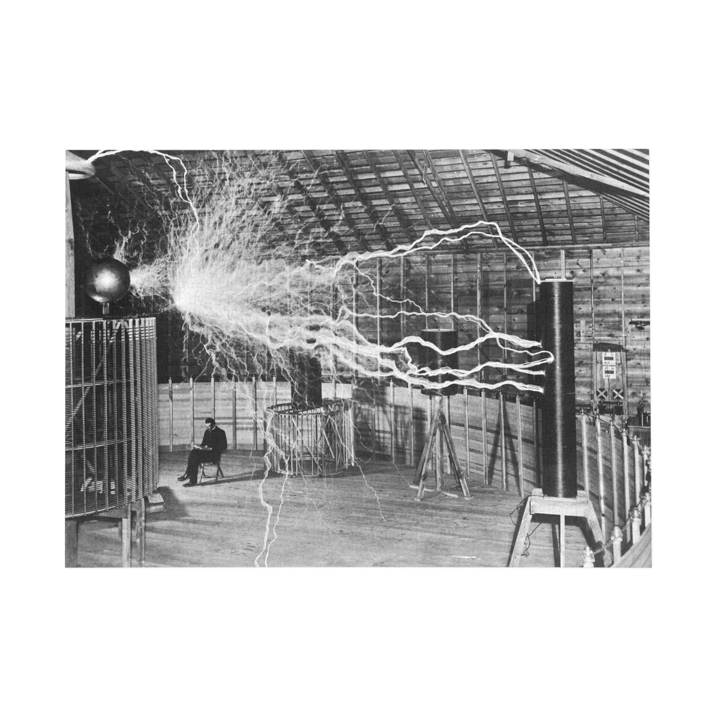 Nikola Tesla in Lab - Jigsaw Puzzle