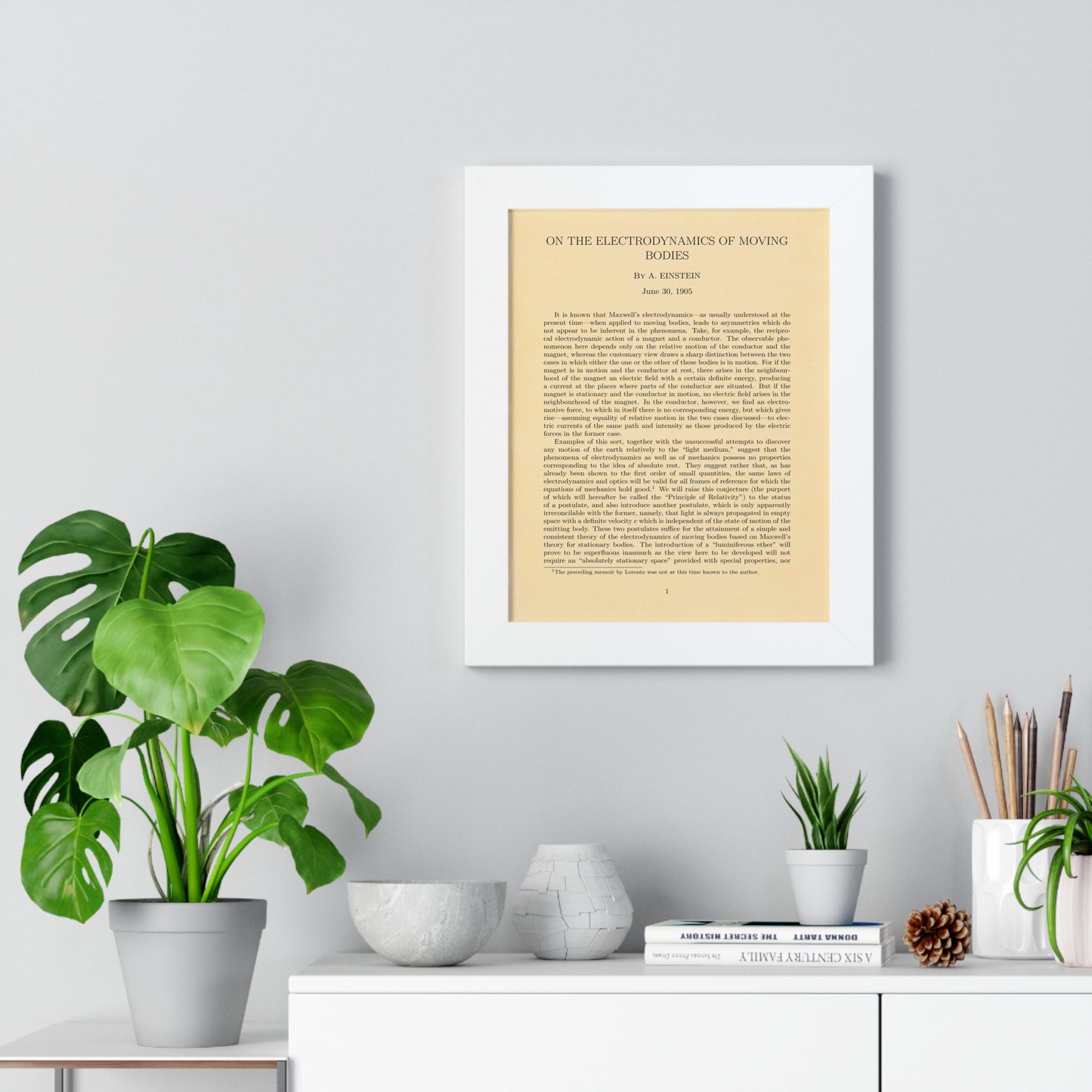 Einstein's Special Relativity Framed Poster