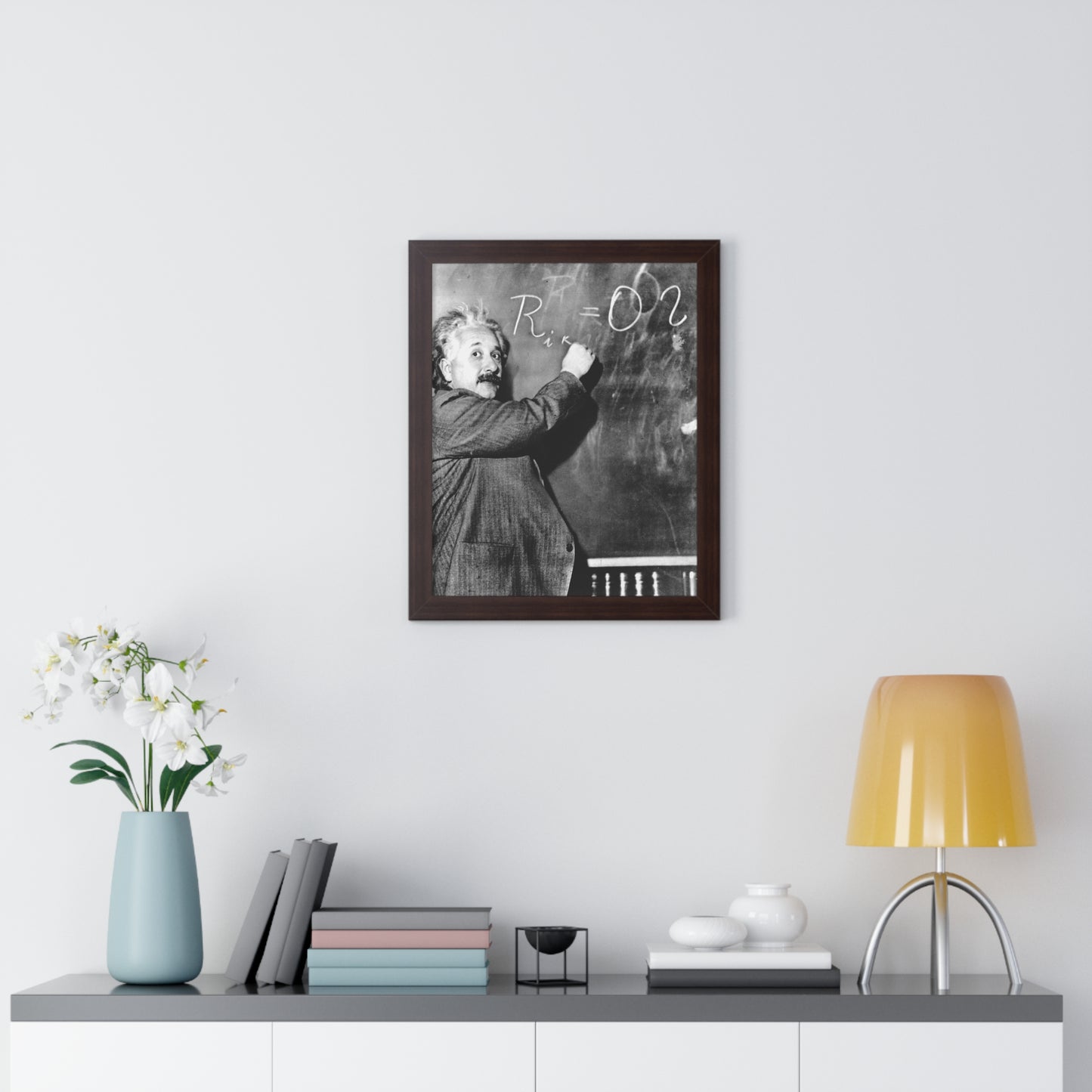 Einstein's Milky Way Density Formula Framed Poster