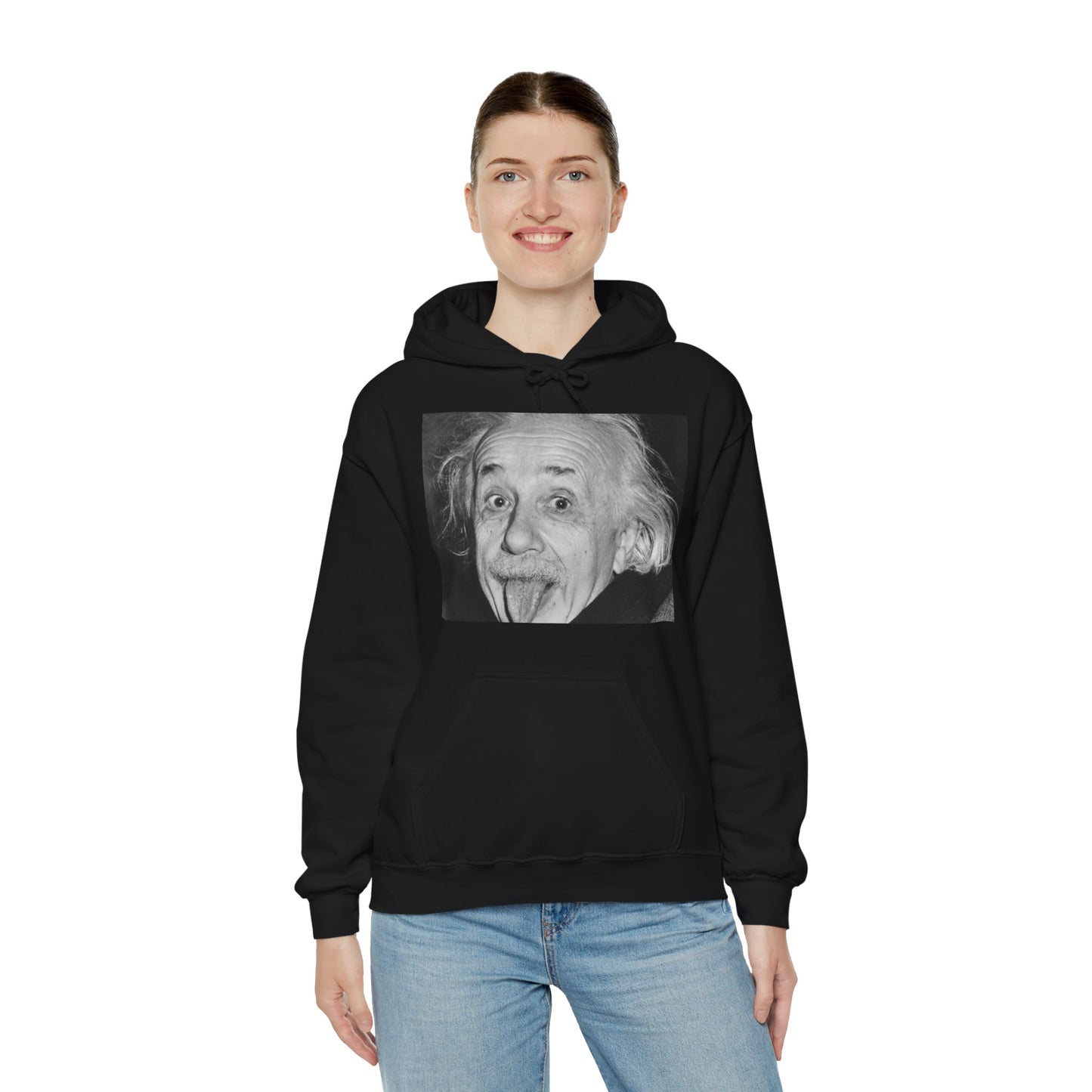 Einstein Tongue Out Hoodie: Genius and Playful