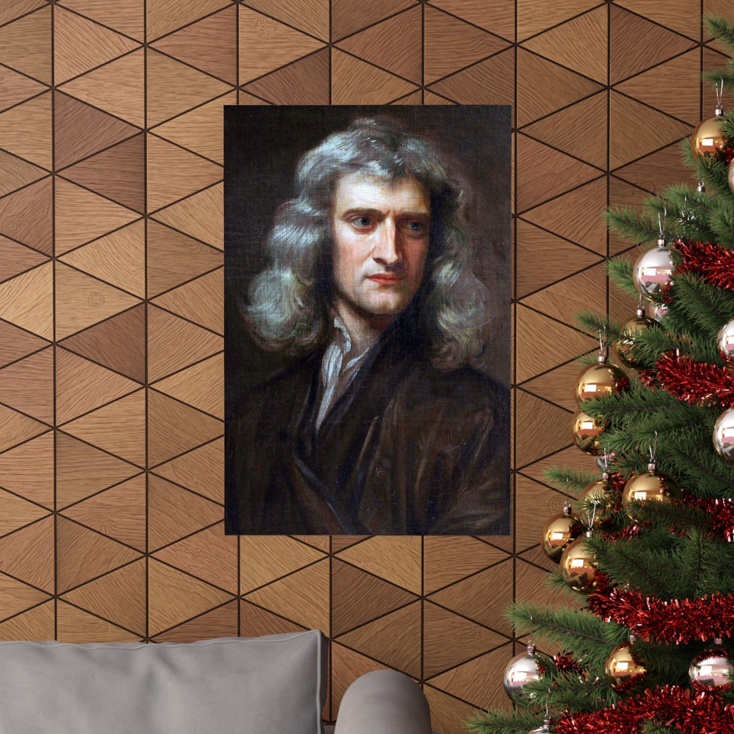 Isaac Newton Portrait Matte Vertical Poster