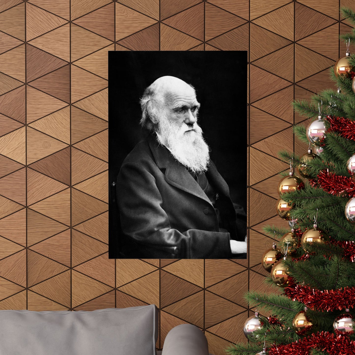 Charles Darwin Portrait - Premium Matte Vertical Poster